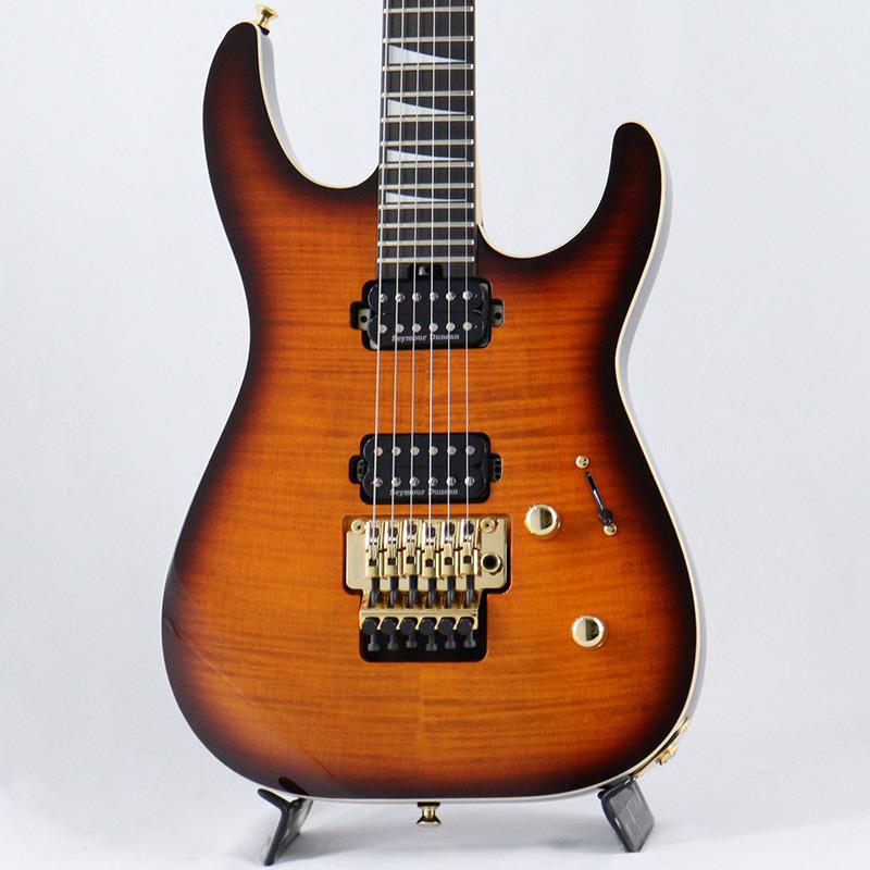 Jackson MJ Series Dinky DK Flame Maple (Amber Burst/Ebony) 【B級特価】