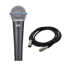 SHURE BETA 58A-J【マイクケーブルセット(XLRメス-XLRオス)5.0m】(BETA58A)(国内正規品2年保証)(シュア)(ダイナミックマイク...