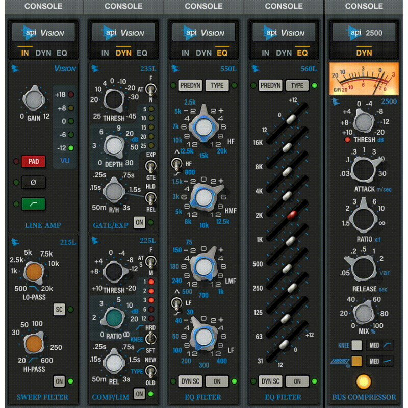 Universal Audio LUNA API Vision Console Emulation Bundle [UAD Native Plugin] (代引不可)(オンライン納品)