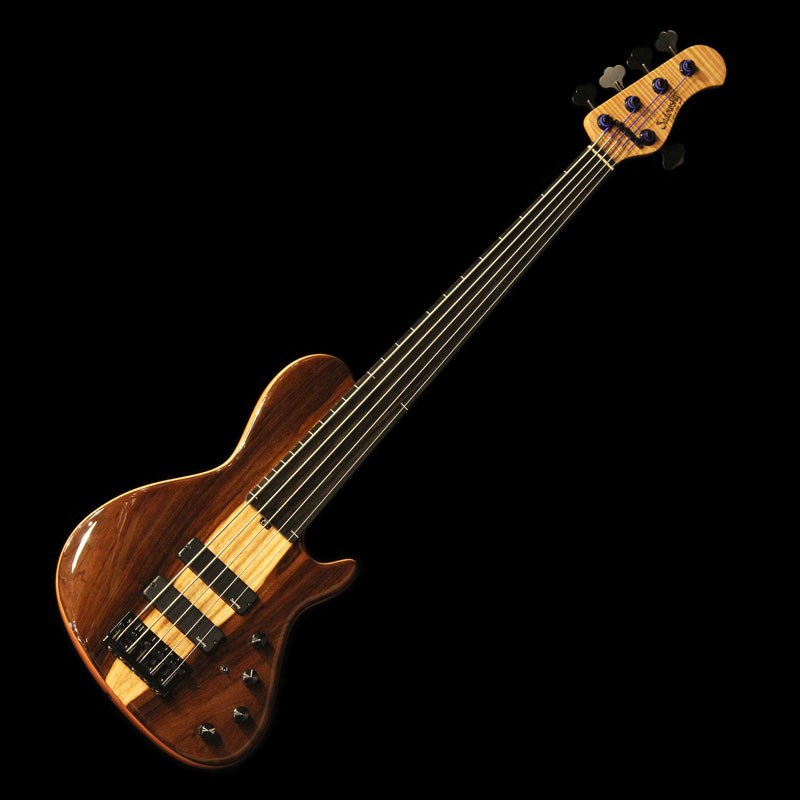 Sadowsky Guitars CustomShop 24-Fret Single Cut Bass Fretless 5-String (Brazilian Rosewood Top)