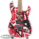 EVH Striped Series Frankenstein Frankie (Red with Black Stripes Relic)yz