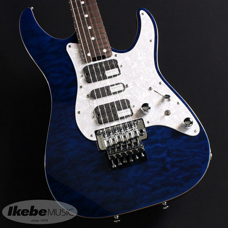 楽器種別：新品エレキギター/SCHECTER 商品一覧＞＞エレキギター【100，000円〜195，000円】 商品一覧＞＞当店のギターは、出荷前に専門スタッフが検品・調整しているので安心です！SCHECTER SD-2-24-AL (See-Thru Blue/Rosewood)商品説明アルダーバックのオールラウンドモデル！！シェクター大人気の定番モデルSD (South Dakota)！ボディバック材にはアルダーが採用され、オールラウンドなミュージックスタイルにマッチする一本に仕上がっています！また、EX風のホワイトパール・ピックガードを採用した、高級感あるルックスも見逃せないポイントです。スーパーアジャストシステムの装備や、新開発された日本製ピックアップMONSTER TONE JとSUPER ROCK Jを搭載するなど、上位機種「EX」にさらに一歩近づいた、SDシリーズ！価格以上のクオリティーを是非体感して下さい！ギグケース付属※画像はサンプルとなります。商品詳細BODY: Laminated Quilted Maple Top & Alder BackNECK: MapleFINGER BOARD: Rosewood or MapleFRETS: 24FretsSCALE: 25 1/2JOINT: Ultra Access 4-BoltPICKUPS: Schecter Super Rock J（F）/Schecter Monster Tone J（M）/ Schecter Super Rock J（R）BRIDGE: SGR Locking TremoloCONTROL: Volume /Tone（Split Tone Control）/CRL 5 Way / Mini Switch（Coil Split SW）イケベカテゴリ_ギター_エレキギター_SCHECTER_新品 JAN:4518533032765 登録日:2022/02/28 エレキギター シェクター