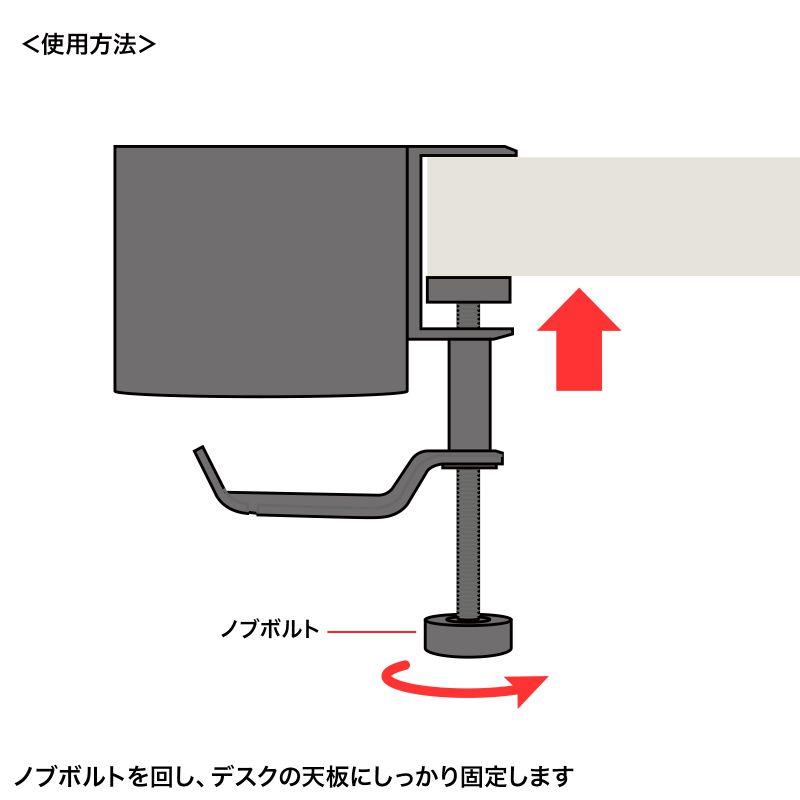 SANWA SUPPLY PDA-STN76BK (ブラック)(サンワサプライ)(ヘッドホンフック)(ヘッド...