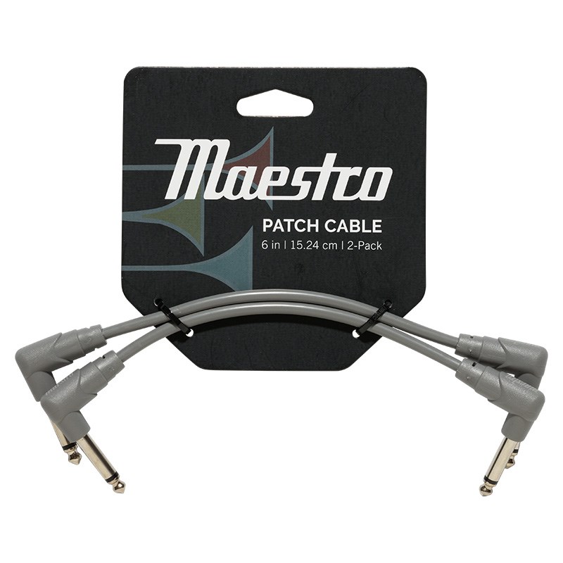 Shielded Cable - 翌日配達 Gibson 【夏先取り大特価セール】Maestro Instrument Patch Cables (6-inch/2Pack) [CABP-GRY]