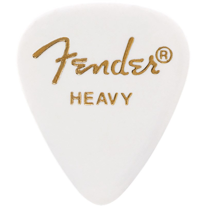 Fender USA Classic Celluloid 351 Shape Pick【ホワイト/Heavy】