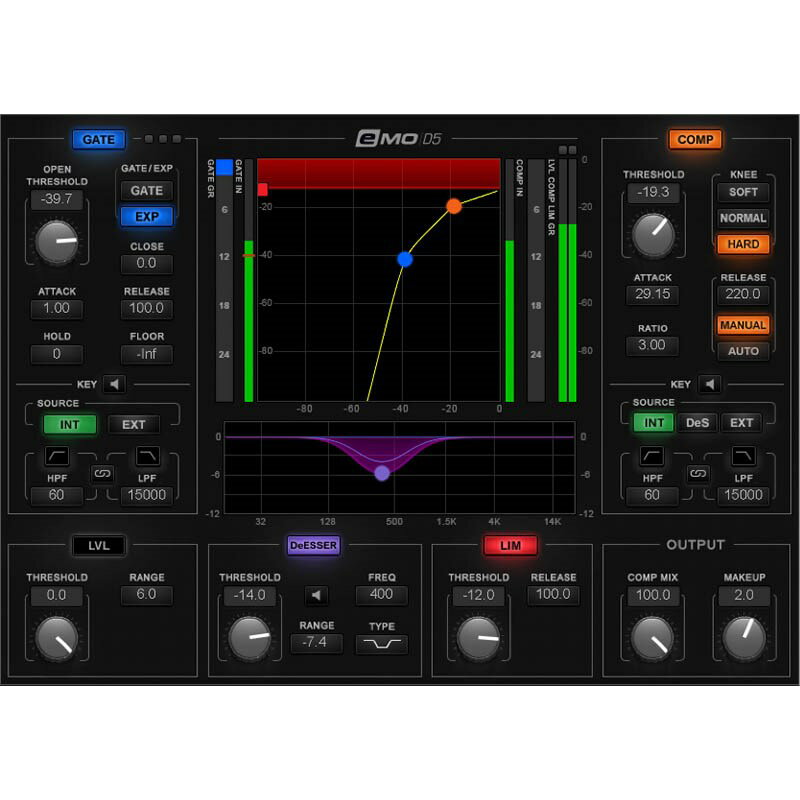 WAVES 【 Iconic Sounds Sale！】eMo D5 Dynamics(オンライン納品)(代引不可)