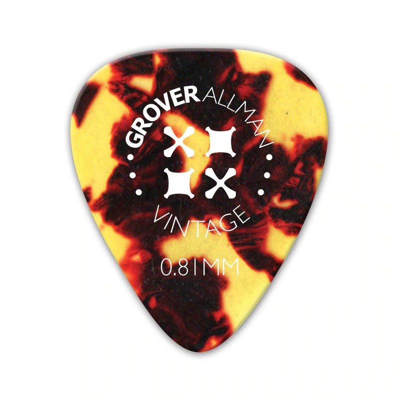 Grover Allman Vintage Celluloid Pro Picks 0.81mm [Tortoiseshell]