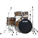 楽器種別：新品ドラムセット/TAMA 商品一覧＞＞ドラムセット【60，000円〜115，000円】 商品一覧＞＞安心してお買い物頂けるよう、スネアもシンバルも丁寧梱包でお届けします！TAMA Imperialstar 22 バスドラムキット シンバル無しセット / コーヒー・チーク・ラップ [IP52H6-CTW] 【お取り寄せ品】商品説明【New Imperialstar - affordable all in one Drum Set】[Imperialstar]「これからドラムを始める方に、使いやすく、耐久性に優れたドラムセットを提供すること」。そのために、これまで培ってきたドラム生産や開発のノウハウを詰め込み、かつエントリークラスのセットとしてお求めやすい価格を実現したのが、このImperialstar（インペリアルスター）ドラムセットです。IP52H6は、スタンダードなサイズの22 口径バスドラムセットに、10 と12 口径のタムタムをセットアップ。12 と13 口径のタムタムと比較してもチューニングが容易で、音程の高低さがより明瞭になることでフィルインでのフレーズに表情をつけやすい組み合わせです。ドラム、シンバルをセットアップするためのハードウェア（スタンド）、ドラムペダル、そしてドラムスローンも含んでおり、お好きなブランド、グレードのシンバルと組み合わせてご使用頂けます。●All Poplar Shells (6ply / 8mm)強いアタックと暖かいサウンドを兼ね備えたトーンが魅力のポプラシェルを採用。シェルフィニッシュは木目調のカバリング「コーヒー・チーク・ラップ」を含む4色からお選び頂けます。●Bearing Edgeドラムにおいてベアリングエッジの形状はサウンドを左右する重要な要素の1つ。Imperialstarでは上位機種と同じエッジ形状を採用することで、音抜けの良い、クリアなサウンドを実現します。●Accu-Tune Bass Drum Hoops軽量でありながら抜群の耐久性を誇る、FRP（強化プラスティック）製のバスドラムフープ。安定したチューニングとバスドラムのサウンドを引き締める効果があります。フックレス構造で、ヘッドの交換もスピーディに行えます。●Spur Bracketsバスドラムを支えるスパー・ブラケットには、上級機種と同じ調整方式を採用した、ダイキャスト製ブラケットを装備。確実な固定力と耐久性を実現します。●Double Tom Holder (MTH600)タムタムの固定方式には、上級機種にも採用されているオムニボール方式を採用。無段階調整による微妙なセッティングポジションを実現すると共に、高い固定力も実現しています。●Drum Heads打面ヘッドには厚めのクリアヘッドを採用し、より高い耐久性を実現しました。また、バスドラムヘッドにはリングミュートを装備し、低音のフォーカスされたサウンドが得られます。●Imperialstar Hardwareドラムセット付属のスタンドは、ドラムスローンを除き3脚部がダブルレッグ仕様となっており、シンプルながらも高い安定性を実現しています。ハイハットスタンドにはツインペダル（セットには付属しません）のセッティングの際に便利なSwivel Foot機構を搭載。また、IP58H6（RC）モデルのスネアスタンドには、バスドラムのサイズに合わせてスネアをより低くセット出来るモデルを採用しています。●Drum Pedal & Throne付属のIRON COBRA 200シングルペダルは、フラットなデザインのフットボードと、安定した素直な踏み心地が特徴です。付属のデュアルサイドビーターは、通常はフェルト面を、メッシュヘッドに交換した際は樹脂面でヒットするように調整してください。付属のスローンは13 径のラウンドシートで、安定性に優れたダブルステー構造の3脚部を持つモデルです。商品詳細＜IP52H6 セット内容＞バスドラム：22×18 w/タムホルダーマウントタムタム：10×7タムタム：12×8フロアタム：16×14スネア：14×5ダブルタムホルダー（MTH600）ドラムスローン（HT25）ドラムペダル（HP200P）ストレート・シンバルスタンドブーム・シンバルスタンドスネア・スタンドハイハット・シンバルスタンド＜カラー＞コーヒー・チーク・ラップ（CTW）※本モデルは、上記セット内容のみでの販売のみとなります。ドラム単品、ハードウェア単体（MTH600、HT25、HP200Pを除く）での販売は行いませんのでご了承ください。※画像はイメージです。一部シンバル付きセットの画像を含みます。イケベカテゴリ_ドラム_ドラムセット_TAMA_新品 JAN:4549763311825 登録日:2022/04/21 ドラムセット ドラムキット タマ