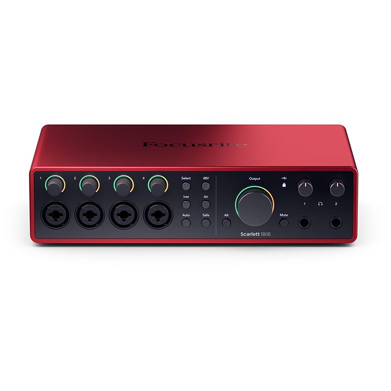 Focusrite Scarlett 18i16 Gen4 (Cubase LE付属)(18in16out・USBオーディオインターフェイス)(マイクプリアンプ4基搭載)(4th Gen)(フォーカスライト)(スカーレット) 3