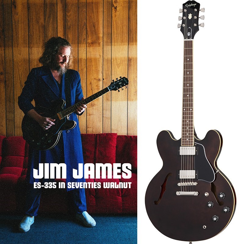 Epiphone Jim James ES-335 (Seventies Walnut) yz