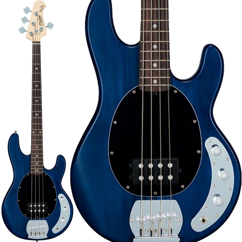 あす楽 Sterling by MUSICMAN S.U.B. Series Ray4 (Trans Blue Stain/Rosewood)