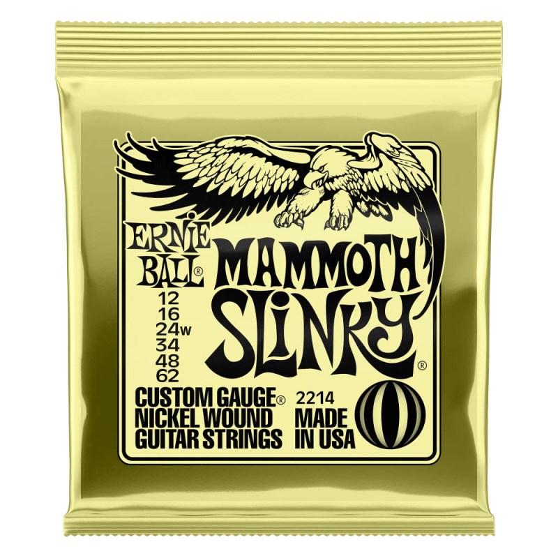 ERNIE BALL 【在庫処分超特価】 Mammoth Slinky Nickel Wound Electric Guitar Strings 12-62 (wound G) 2214