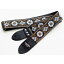 Couch Guitar Strap Cork and Brown Flowers
