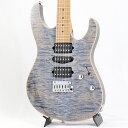 楽器種別：新品エレキギター/Suhr Guitars 商品一覧＞＞エレキギター/Suhr Guitars/MODERN 商品一覧＞＞エレキギター【405，000円〜755，000円】 商品一覧＞＞当店のギターは、出荷前に専門スタッフが検品・調整しているので安心です！Suhr Guitars Core Line Series Modern Plus (Trans Blue Denim/Roasted Maple) 【SN.71648】商品説明Suhr Guitars Core Line Seriesエレキギターのみに留まらずアンプやリプレイスPU等においてもトッププロからの絶大な信頼を集め、ハイエンドブランドとしての名声を欲しいがままにしている「Suhr Guitars」。プロアマ問わずワールドワイド な人気を誇り、スタジオワーク等の多いトップアーティストからも絶大な支持を受け続けております。今回ご案内させていただきます逸品は、24フレット、オフセット・シェイプ採用の「Modern Plus」。ジョン・サーがHoly Grail of Tone (音の聖杯)と語るバスウッドボディー＆フレイムメイプルを採用。フィンガーボード、ネック材にはメイプルを加熱処理を施し乾燥させる事で、更なる剛性とクリアーなサウンドを生み出すローステッド・メイプルを採用しております。シェイプはスタンダードな「C」ラウンドを若干、薄型に仕上げた様なラウンドに仕上げられた「Modern Elliptical(楕円形)」となっており、テクニカルなソロフレーズをプレイする際には存分に弾き応えを感じさせてくれます。一般的なヴィンテージ・スタイルモデルからの持ち替えにもストレスを感じさせず、一部のトップモデルが有する「違和感のない握り心地」を実現しております。フレットには「ステンレス・スチール／ジャンボ」が搭載されており、24フレットのタイトな弾き心地と相まって、脅威的な音抜けの良さを誇ります。ピックアップには「JST SSV / V60LP / JST SSH+」をHSHレイアウトで搭載。Suhr Guitarsカスタムラインナップでもよ良く使用されている人気のセットアップとなっておりまして、余計なコンプレッションをなくし、ワイドレンジ且つキレの有るサウンドに仕上げられた「SSV」と、ヴィンテージシングルコイル特有のワイドで煌びやかなサウンドレンジを持つ「V60LP」、ミッドの滑らかさと太く澄んだサウンドをアウトプットしてくれる「SSH+」のサウンドバランスは抜群となっております。5ウェイのPUセレクターに加え、トーンポットのプッシュ/プルによりフロント、リアをコイルタップする事が可能となっております。ブリッジには国産ゴトー製「G510 2-Post」ブリッジを採用しており、広がりのあるナチュラルな生鳴りを活かしながらも、アーミング時の摩擦によるチューニングのズレを最小限に抑えました！また「Modern Plus」最大の魅力とも言える極上のフレイムも、生地本来の美しさが際立つ「トランスブルーデニム」カラー採用により、真っ直ぐに入った深い杢と極上のルックスを引き立てております！カスタム級に深く整った杢は中々お目に掛かれない極上の一本！また、最新スペックのグロス・ブラックカラーヘッドの高級感漂うルックスが魅力的となっております。あくまでSuhr持ち前のサウンド・クオリティーに妥協はなく、カスタムラインと遜色のないクオリティーながら 固定スペックによる生産効率の向上とコスト削減を成功させております。まさに名工John Suhrの拘りが凝縮されたハイクオリティー・モデルをリーズナブルな価格で手にすることが出来る優良モデル！現在の国内入荷分も少なく、弊社セレクトの整った杢を誇る至極の逸品となっております！まずはその素晴らしい仕上がりを是非店頭でお試し下さい！商品詳細SN.71648Weight≒3.25kgBODY: 3/16 Flame Maple Top， Basswood BackBODY SHAPE: Modern ShapeFINGERBOARD: Roasted Maple，24F(Stenless Steel Jumbo)，25.5 inchNECK: Roasted MaplePROFILE: Modern Elliptical .800-.850 10-14RPU: JST SSV Humbucking & V60LP Singlecoil & SSH+ HumbuckingTUNER: Suhr Original Locking TunerBRIDGE: Gotoh 510 - Steel BlockCONTROL: 1volume-1tone(Push/Pull Coil Sprit)-5way SWSuhr Deluxe Gig Bag付属イケベカテゴリ_ギター_エレキギター_Suhr Guitars_MODERN_新品 JAN:4571220081903 登録日:2024/03/01 エレキギター サー Shur