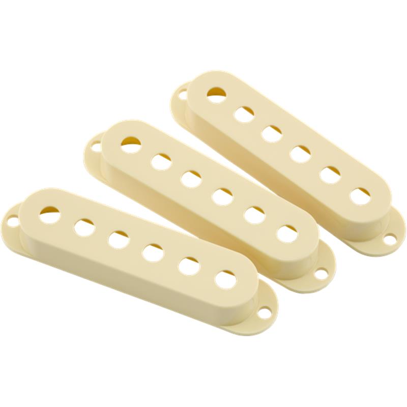 楽器種別：新品Fender USA/新品 商品一覧＞＞楽器アクセサリ【〜5，000円】 商品一覧＞＞ピックアップ/エレキギター用ピックアップ/Fender USA 商品一覧＞＞品揃え豊富な当店なら弦、パーツ、ケーブルなどのアクセサリーがまとめて揃います！Fender USA Road Worn Stratocaster Pickup Cover Set［#0997207000］商品説明愛用のStratにヴィンテージの風合いを演出するのに便利なRoad Wornリプレイスメントパーツ。【特徴】・Road Wornエイジド・ホワイト・フィニッシュ・ピックアップ・カバー3個セット・様々なヴィンテージおよび現行のStratocasterモデルに対応　※SCN、N3、Noiselessピックアップには適合しませんイケベカテゴリ_楽器アクセサリ_ピックアップ_エレキギター用ピックアップ_Fender USA_新品 SW_Fender USA_新品 JAN:0885978973972 登録日:2026/08/29 ピックアップ フェンダー ふぇんだー