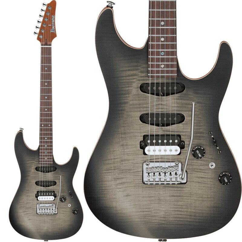 楽器種別：アウトレットIbanez/アウトレット 商品一覧＞＞エレキギター【175，000円〜335，000円】 商品一覧＞＞STタイプ/Ibanez 商品一覧＞＞当店のギターは、出荷前に専門スタッフが検品・調整しているので安心です！Ibanez TQM2-CUF【特価】商品説明新品チョイキズ超特価！【Tom Quayle（トム・クァイル）新シグネチャー・モデル TQM2】Tom Quayleは父が演奏するフィンガースタイルの演奏に触発され、15歳でギターを始めるや否や、直ぐにその魅力に取り込まれてしまった。現在のプレイスタイルからも見て取れるJazzやFusionに興味を持つ以前には「Steve Vai」「John Petrucci」「Brett Garsed」などがプレイするロックテクニックに夢中であった。同時にこの頃、現在の彼の代名詞となっている「4thチューニング」に変更しジャズも学んでいる。2002年にはリーズ音楽大学を卒業しジャズプレイに関する学位を取得。これ以降、彼は音楽教育の分野に於いても高い評価を得ることとなり、世界でも有数のフュージョン・レガートプレーヤーの1人となった。自らのウェブサイトや全世界で何千人ものギタープレイヤーを支援しているギター演奏サイトLick Libraryで教材を数多くアップしている。この活動/テクニックは世界中で高く称賛され、ファンの中では彼をDweezil Zappa、John Petrucci、Brett Garsed、Greg Howe、Andy TimmonsやTim Millerらと並び称されて表現される事もしばしば。現在も有数のフュージョンミュージシャンと共演し彼らのアルバムにも参加している。中でも2017年初頭にリリースされたアルバム「Elba Triangle」ではVirgil Donati、Alex Argento、Marco SfogliやAllesandro Benvenuttiとの共演作品が最も高く評価されている。数多くのスタジオワーク/ライブワークなどで親交があるMartin Millerとも多くのプロジェクトを抱えており、彼のデビューアルバムもこのプロジェクトに含まれている。・ローズウッド材を使用した、コンパウンド・ラディアス指板（ナット部228mmR〜指板エンド部305mmR）・トム氏とIbanezが共同開発した、トム氏が理想とするサウンドを実現する TQM-S TQM-H ピックアップ・リセス・キャビティにマウントしたブラス製・サドル&イナーシャ・ブロック搭載の Gotoh製 T1702Bトレモロ・ブリッジ・AZ専用Oval C（オーヴァルC）シェイプのS-TECH WOOD（エステック・ウッド）ローステッド・メイプル・ネック・dyna-MIX 9 switching system w/Alter switchミニ・スイッチの切替えひとつで自由自在にハムバッカーとシングルコイル・モードを行き来することができ、9通りのサウンド・バリエーションを得られます。ネックとセンターのシングル・コイルをシリーズ配線し、22Fのネック・ハムバッカー・サウンドをシミュレートしています。・Gotoh マグナム・ロック・マシンヘッド w/H.A.P.・蓄光のLuminlay指板サイド・ドット・ポジション・ジャンボサイズ・ステンレス・フレット・牛骨ナット※画像はサンプルです。製品の特性上、杢目、色合いは一本一本異なります。商品詳細SpecsNeck Type AZ Oval C S-TECH WOOD Roasted Maple neckBody Flamed Maple (4mm) top / Alder bodyFretboard Rosewood fretboard w/Abalone dot inlay & Luminlay side dots inlayFret Jumbo Stainless Steel frets w/Prestige fret edge treatmentTuning Machine Gotoh Magnum Lock machine heads w/H.A.P.Nut Bone nutBridge Gotoh T1702B tremolo bridgeNeck Pickup TQM-S (S) neck pickupMiddle Pickup TQM-S (S) middle pickupBridge Pickup TQM-H (H) bridge pickupControls， Pickup selector 1 Volume， 1 Tone， 5-way lever switchOther Swtiches dyna-MIX9 switching system w/Alter SwitchHardware Color ChromeString gauge .010/.013/.017/.026/.036/.046 (D'Addario EXL110)Neck DimensionsScale 648mm/25.5Width at Nut 42mmWidth at End Fret 56.4mmThickness at 1st 20.5mmThickness at 12th 22.5mmRadius 228mm to 305mm COMPOUND RM20AZギターケース付属イケベカテゴリ_エレキギター_STタイプ_Ibanez_アウトレット SW_Ibanez_アウトレット JAN:2500010533607 登録日:2025/02/13 エレキギター アイバニーズ イバニーズ