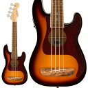 あす楽 Fender Acoustics Fullerton Precision Bass Uke (3-Color Sunburst/Walnut Fingerboard)