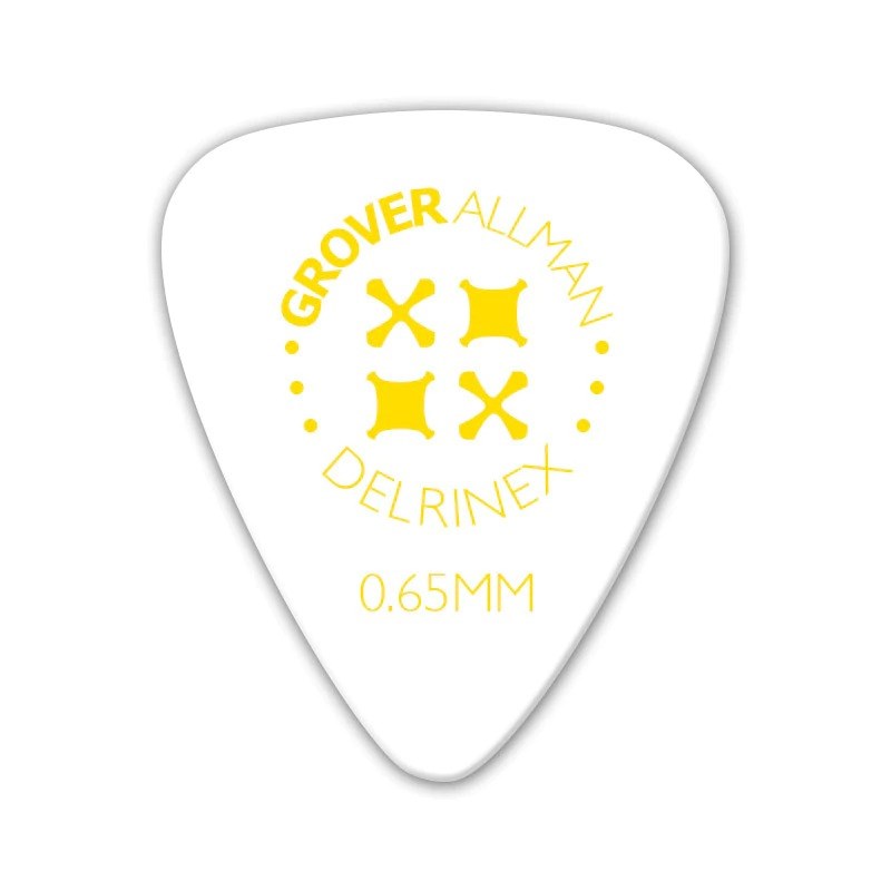 Grover Allman Delrinex ISO Pro Picks 0.65mm [White] x10枚セット