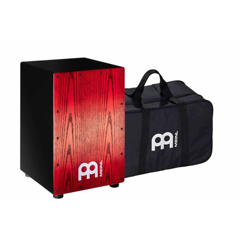 MEINL MCAJ100BK-TRF+ [Headliner Series Snare Cajon with Bag / Tango Red Fade]【 純正バッグ付き！】