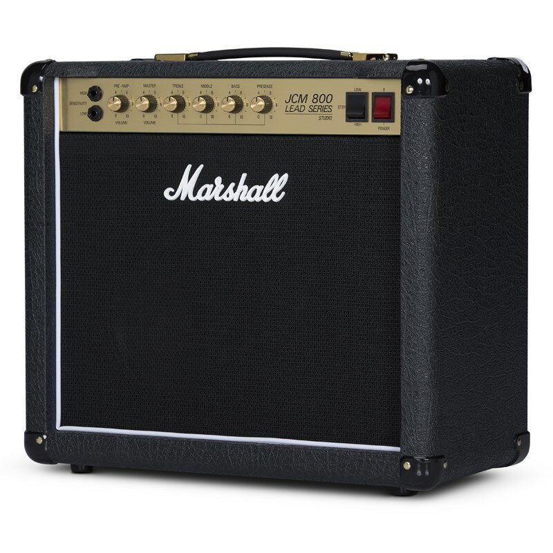 楽器種別：新品ギターアンプ/Marshall 商品一覧＞＞ギターアンプ/Marshall/Studio Series 商品一覧＞＞ギターアンプ【125，000円〜235，000円】 商品一覧＞＞安心してお買い物頂けるよう、ミニアンプもコンボアンプも丁寧梱包でお届けします！Marshall SC20C[Studio Classic]商品説明Studioシリーズは、歴代マーシャルアンプの中でも圧倒的な人気を誇る往年の名機の操作性とサウンドを忠実に継承し、現代のニーズに適した20Wクラスへと小型化した、イギリス製真空管ギターアンプです。 こちらはJCM800スタイルの「Studio Classic」1 × 10 Celestion V-Type スピーカーを搭載したコンボアンプアンプの出力レベルは20W/5Wで切り替え可能ですので、ホームユースや小規模なギグから大音量を必要としないステージパフォーマンスまで幅広く、使用環境に適した音量で真空管アンプの特性を引き出したサウンドをお楽しみいただけます。 人気のJCM800スタイルの真空管アンプが非常に使い勝手良くなっています。■出力（RMS） 20W / 5W ■真空管：3 × ECC83 / 2 × EL34 ■1チャンネル仕様 ■コントロール プリアンプ・ボリューム、マスター・ボリューム、トレブル、ミドル、ベース、プレゼンス ■スピーカー 1 × 10 Celestion V-Type ■入出力 1/4高感度入力、1/4低感度入力 1/4FXセンド出力、1/4FXリターン入力、1/4DI出力 1/4スピーカー出力 × 5 (16Ω×1、8Ω×2、4Ω×2) ■本体寸法 (mm) H：460 W：510 D：255 ■重量 (kg) 約14.55イケベカテゴリ_アンプ_ギターアンプ_Marshall_Studio Series_新品 JAN:5030463490242 登録日:2019/02/24 ギターアンプ マーシャル