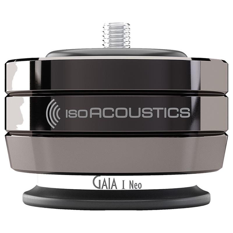 楽器種別：新品ISO ACOUSTICS/新品 商品一覧＞＞レコーディング【75，000円〜145，000円】 商品一覧＞＞モニタースピーカー/インシュレーター・アクセサリー/ISO ACOUSTICS 商品一覧＞＞パワーレックは、専門スタッフに気軽に相談できる渋谷発のDTM・レコーディング機材専門フロアです。ISO ACOUSTICS GAIA I Neo DC (4個セット)(ダーククローム)(アイソアコースティックス)(インシュレーター)(アイソレーションフット)(ISO-GA1N-4-DC)商品説明【製品の特長】★シームレスな高さ調整と改良されたアイソレーション性能を搭載した次世代スピーカー・アイソレーションフットGAIA Neo シリーズは、オリジナルGAIA の実績ある設計を基盤に、シームレスな高さ調整、改良されたアイソレーション性能、簡素化された取り付け、そしてブラックまたはダーククロームの洗練されたモダンデザインを採用した、スピーカー・アイソレーションフットの次世代モデルです。アイソレーターがスピーカーを設置面から分離し、振動による歪みを排除。純正フットやスパイクの代替として、オーディオシステムの潜在能力を最大限に引き出します。内部アイソレーターの形状、厚み、硬度を最適化し、透明感、フォーカス、低域の精度をさらに向上させました。●高さ調整機能下部リングを回転させるだけでシームレスに最大 8.5 mm の高さ調整が可能。スピーカーのレベリングとフォーカスの最適化を実現します。●ピボッティングベース底部アイソレーターがピボットし、不均一な床面でも安定した接地を維持。ぐらつきやサポート不足を防ぎます。●Oリング統合フラッシュフィット設計と統合Oリングにより、ロックナットが不要に。簡単な取り付けとプロフェッショナルな外観を実現します。【製品の仕様】最大耐荷重 (4個セット) GAIA I Neo: 100 kgGAIA II Neo: 55 kgGAIA III Neo: 32 kgサイズ (幅 x 高さ)GAIA I Neo: 77 mm x 52 mmGAIA II Neo: 65 mm x 50 mmGAIA III Neo: 56 mm x 45 mm高さ調整範囲 8.5 mm付属ネジサイズGAIA I Neo: M12-1.25， M8-1.25， 1/4-20GAIA II Neo: M8-1.25， M6-1.0， 1/4-20GAIA III Neo: M8-1.25， M6-1.0， 1/4-20仕上げ ブラック / ダーククローム付属品 ネジアダプター3種（仕様表の付属ネジサイズ参照）／フロアスライダー／接着式フェルトパッド（硬い床面用）／圧縮ワッシャーイケベカテゴリ_レコーディング_モニタースピーカー_インシュレーター・アクセサリー_ISO ACOUSTICS_新品 SW_ISO ACOUSTICS_新品 JAN:0810514001550 登録日:2026/08/13 オーディオ機器