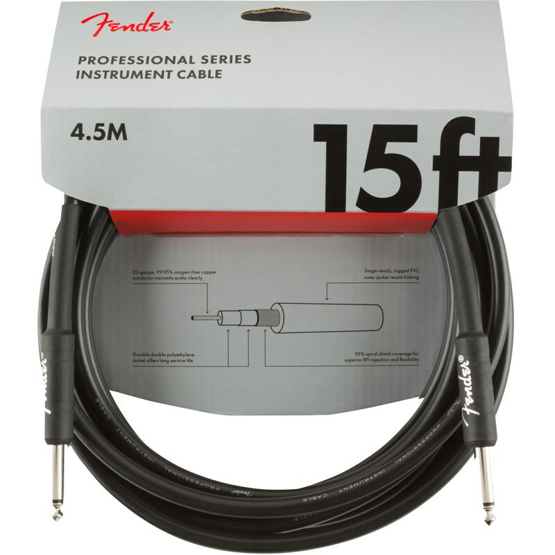 Fender USA PROFESSIONAL SERIES CABLE 15feet (#0990820021)