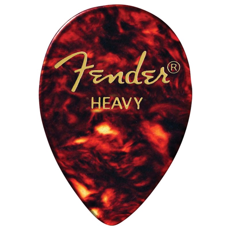 Fender USA CLASSIC CELLULOID PICKS 358 SHAPE 12 PACK (SHELL/HEAVY) (#1980358900)