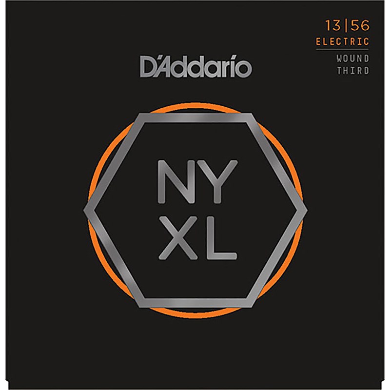 D’Addario NYXL Series Electric Guitar Strings [NYXL1356W Medium Wound 3rd， 013-056]