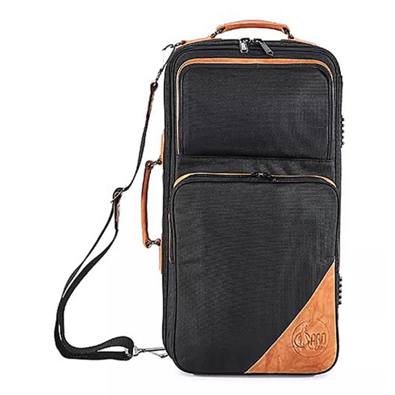 GARD BAGS ガードバッグス / エリートシリーズ 5-ECSK トランペット用トリプル ケース / ブラック コーデュラ ナイロン・ブラウン レザー トリム
