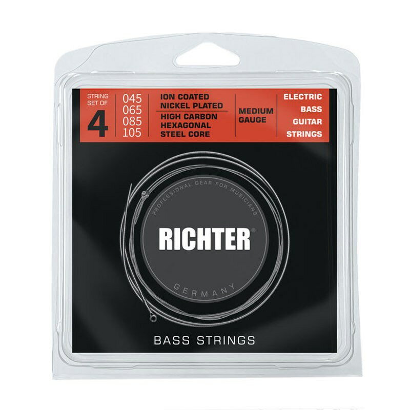 Richter Straps ＃1807 Electric Bass 4String set [45-105/Medium Gauge] 【特価】