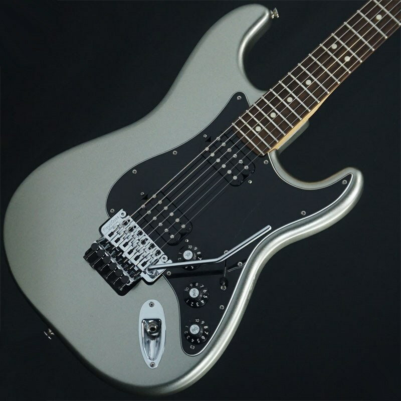 Fender MEX yUSEDz Blacktop Stratocaster HH Floyd Rose (Titanium Silver) ySN.MX13346651z