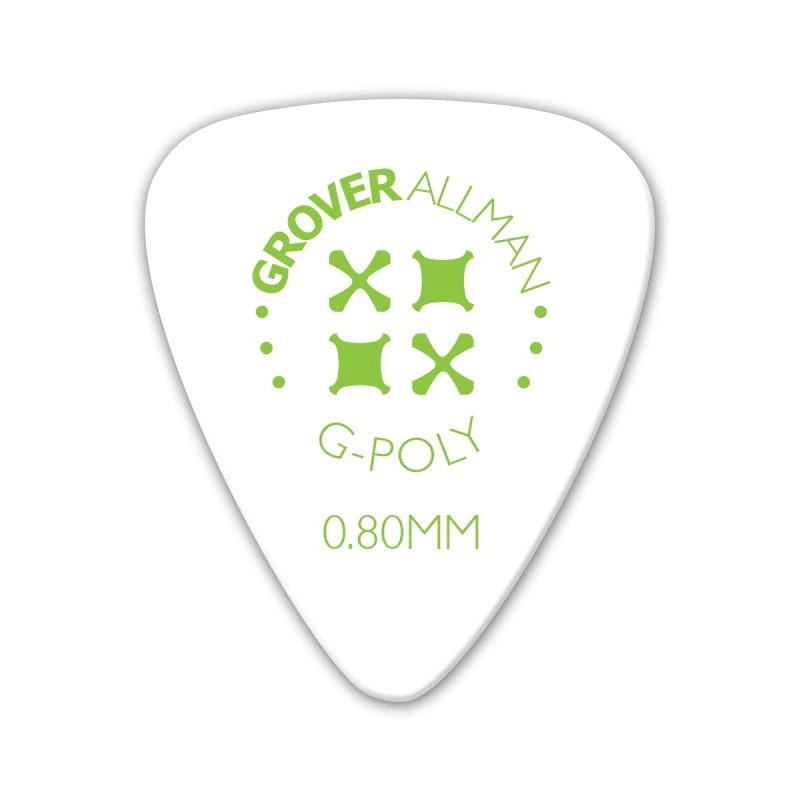 楽器種別：新品Grover Allman/新品 商品一覧＞＞楽器アクセサリ【〜5，000円】 商品一覧＞＞ピック/Grover Allman 商品一覧＞＞品揃え豊富な当店なら弦、パーツ、ケーブルなどのアクセサリーがまとめて揃います！Grover Allman G-Poly(TM) ISO Shape Pro Picks 0.80mm(White)商品説明世界25カ国、3500万枚以上のピック販売実績を誇るピックメーカー「Grover Allman」美しい外観に加え、豊富なカラーバリエーション、厳選された素材、そしてプレイアビリティーを徹底的に追求し、数多くの世界のプロフェッショナルに愛用され続けています。耐久性があり摩耗の少ないポリマーを材料として、滑らかな表面で磨き上げられた表面です。こちらのモデルはゲージごとに文字のカラーが異なります。【ISOシェイプとは】ISO シェイプとは通常の351シェイプのような丸みを帯びた形ではなく、全ての端がより鋭角に作られた特殊な形です。指で握りこむ面積が広いためより握りやすく、ピッキングが安定 します。■カラー：ホワイト■ゲージ：0.80mmイケベカテゴリ_楽器アクセサリ_ピック_Grover Allman_新品 SW_Grover Allman_新品 登録日:2022/04/21 ピック ギターピック グローバーオールマン