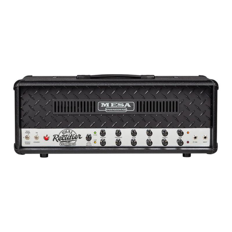 楽器種別：新品Mesa Boogie/Rectifier Series 商品一覧＞＞Mesa Boogie/新品 商品一覧＞＞ギターアンプ・ベースアンプ【315，000円〜590，000円】 商品一覧＞＞ギターアンプ/ヘッド/チューブ/Mesa Boogie 商品一覧＞＞安心してお買い物頂けるよう、ミニアンプもコンボアンプも丁寧梱包でお届けします！Mesa Boogie 90s Dual Rectifier Head [Blackout]商品説明1992年に発売されたDual Rectifier Solo Headは、ハイゲイン・ギターの新たなパラダイムを切り開きました。MESA Engineeringが生み出したこのアンプは、ミッドレンジを削り、重厚なローエンド、そしてハーモニクスを豊富に含んだ鋭いトップエンドが、チューブゲインの力強い壁のように織り込まれた、斬新なサウンドを奏でました。そのサウンドと同様に、演奏の感覚も力強く、演奏技術の向上を支え、インスピレーションを与え、やりがいがあり、中毒性のあるアンプでした。このアンプを使ってロックミュージックの未来を形作った世代に与えたサウンドと影響は、計り知れないほど大きく、そして長く続いています。史上最も多くのレコーディングで使用され、模倣されたチューブアンプの一つとなり、今日のデジタルアンプの世界でも、おそらく最も多くモデリングされたアンプと言えるでしょう。倍音豊かなゲインと重厚な低音域を備えた「Recti」は、力強いクランチ・リズムと刺激的なリード・フックやオクターブ・フックを原動力とするメジャーなギターアンプとなりました。サウンドとフィーリングを自在に調整できるオプションにより、3ピース・バンドで最大限の幅と厚みを求めるミュージシャンにとって定番の選択肢となり、そのルックスはアグレッシブなスタイルの背景を提供しました。敬意と誇りをもって、90年代デュアル・レクティファイアーを発表します。ハイゲインの概念を塗り替え、一世代のサウンドトラックの多くを彩ったチューブアンプを忠実に再現したこのアンプは、クリーンサウンドの向上など、歓迎すべきアップグレードが施されています。30年前にオリジナルを製作した職人たちが手掛けた、まさに伝説的なアンプを、新品同様の保証付きで手に入れるチャンスです。[主な特徴]・デュアルチャンネルのシンプルさ：使いやすさと優れたトーンを実現するシンプルで分かりやすいデザイン・チャンネルスタイル/クローニング：いずれかのチャンネルでビンテージモードまたはモダンモードの「クローン」を可能にします・特許取得済みの切り替え式整流器 ：真空管またはシリコンダイオード整流により、サウンド、キャラクター、フィーリングを調整可能・100ワットのパワフルなクラスA/B真空管パワー ： 標準の6L6真空管またはEL34真空管への交換に対応するバイアス選択スイッチ付き・Spongy/Boldの「バリアックスタック」スイッチ ：電圧設定を下げて倍音と弾力のある感触を増強します商品詳細・チャンネルモード：3つのモードを備えた2つの完全独立チャンネル・寸法：高さ25.4cm x 幅64.77cm x 奥行き24.77cm・重量：18.6 kg・コンパクトな1ボタンフットスイッチ（チャンネル1/2）・グラフィックEQリバーブFXソロ：シリーズFXループ・パワー管：4x Mesa 6L6 パワーチューブ・ワット数：100W[チャンネル]・チャンネル1「オレンジ」（LEDライトの色）の特徴：クリーンモードまたは可変ハイゲイン（「ビンテージ」）モード。チャンネルスタイル（クローニング）スイッチを使用すると、モダンハイゲイン（「レッド」）モードにも設定できます。・チャンネル2「レッド」（LEDライトの色）の特徴：モダンハイゲインモード、またはチャンネルスタイル/クローニングスイッチを使用すると、可変「ビンテージ」ハイゲイン（「オレンジ」）モードにも設定できます。イケベカテゴリ_ギターアンプ・ベースアンプ_ギターアンプ_ヘッド_チューブ_Mesa Boogie_Rectifier Series_新品 SW_Mesa Boogie_新品 JAN:4570156005328 登録日:2026/07/04 ギターアンプ メサブギー