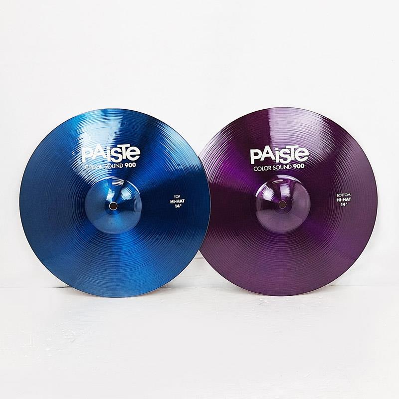 PAiSTe USED  Color Sound 900 HiHat 14 pair [Top:Blue/Bottom:Purple]