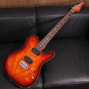 楽器種別：新品エレキギター/Suhr Guitars 商品一覧＞＞エレキギター/Suhr Guitars/CUSTOM SERIES 商品一覧＞＞エレキギター【480，000円〜900，000円】 商品一覧＞＞当店のギターは、出荷前に専門スタッフが検品・調整しているので安心です！Suhr Guitars Modern T Angel Quilt Maple Top Inferno Burst w/Matching Head商品説明シグネチャーモデルのアイデアをハイブリッドさせたオーダー品が入荷致しました！エキゾチックな木目のAngel Quilt MapleをボディトップとヘッドストックにマッチングさせたModern Tの当店オーダー品です。Andy Wood Modernで採用されていたInferno Burstをカラーに、ボディシェイプは後発シグネチャー機となるModern Tシェイプをセレクト致しました。プレイヤーの身体にフィットするコンター加工が施されたTLスタイルのキルトトップ/マホガニーバックのボディ、ボディバック同様のマホガニーネックはSuhrらしいタイトでピュアな鳴りにローエンドの温かみ、ファットさが加えられた大人なトーンを生み出しています。さらに技巧派の心をくすぐる24フレット仕様、ハイポジションまでフィンガリングし易いネックジョイント部のカッタウェイ加工、サウンドバリエーション豊富なH-Hピックアップのアッセンブリと、カスタムギターならではのハイエンドなプレイアビリティが凝縮された仕上がりになっております。フレットはメンテナンスフリーでスムーズな演奏性が魅力のステンレスフレット。軽めのタッチでもしっかりと発音されるHeavyサイズに、ローポジションからハイポジションにかけて変化する10-14inchのコンパウンドラジアスも採用し、人とギターが一体となって極限まで演奏に没頭できる素晴らしい完成度が体感いただけます！ブリッジには高い品質で世界中で使用されるGOTOH製510-2Postをセレクト。安定したピッチとサウンドはハイエンドギターには必要な要素ですので、こういった箇所に日本製のパーツが使用されているのは嬉しいですね。ピックアップにはSuhr流のヴィンテージコンセプトを表現したThornbucker(ネックポジション)と、Thornbuckerをオーバーワウンドすることで適度にホットな出力を持たせたThornbucker Plus(ブリッジポジション)を搭載。そしてコントロールにはPete Thornの2ハムシグネチャーモデルと同様のレイアウトを採用致しました。詳細は仕様欄の末尾でご確認いただけますが、トーンノブのPush/Pullでブリッジハムバッカーをパラレル出力することも可能でコイルスプリットともまた一味違う、低出力でローノイズなサウンドもクリエイトできるようになっております。ゴージャスなルックスと幅広い用途をカバーするミュージシャンモデルにも倣ったスペックを持ったオーダーの入荷です！国内ではレアなメイプルトップのModern T！お見逃しなく！！Serial No. 68119Weight≒3.51kg＊正規輸入品＊専用ハードケース、アーム、スペックシート、レンチ類、フレットガード　付属商品詳細Body: Angel Quilt Maple Top / Mahogany BackNeck: MahoganyFingerboard : Indian RosewoodRadius: 10-14inch Compound RadiusNeck Shape: Modern Elliptical .820-.870Frets: 24 Frets， Heavy Stainless SteelTuning Gears: Suhr LockingBridge: Gotoh 510 2post， Solid Saddles， Steel BlockElectronics: Volume， Tone， 5-WayControl Option: Tone Push-Pull， Parallel Bridge PickupNeck P.U: Thornbucker NeckBridge P.U: Thornbucker Plus BridgeCase: Hardshell Case， Black◆PU 5-way Selector & Push/Pull SW(Tone Knob)・Push1: Neck Single Coil2: Neck Humbucker3: Neck Humbucker + Bridge Humbucker4: Neck Single Coil + Bridge Single Coile5: Bridge Humbucker・Pull1: Neck Single Coil2: Neck Humbucker3: Neck Humbucker + Bridge Humbucker Parallel4: Neck Single Coil + Bridge Humbucker Parallel5: Bridge Humbucker Parallelイケベカテゴリ_ギター_エレキギター_Suhr Guitars_CUSTOM SERIES_新品 JAN:2500010116763 登録日:2022/11/16 エレキギター サー Shur