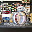 Ludwig VISTALITE 3pc Drum Kit Limited Edition Patterns [22BD16FT13TT] -Pattern A [Red/White/Blue]