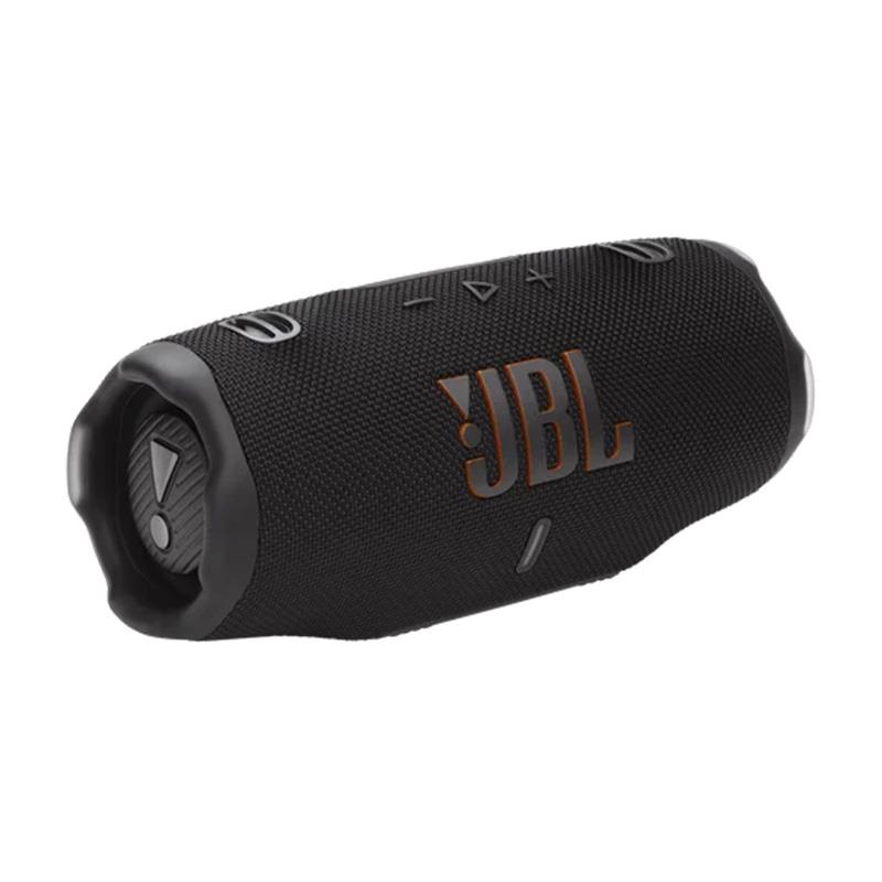 楽器種別：新品JBL/新品 商品一覧＞＞レコーディング【15，000円〜35，000円】 商品一覧＞＞モニタースピーカー/モニタースピーカー/JBL 商品一覧＞＞パワーレックは、専門スタッフに気軽に相談できる渋谷発のDTM・レコーディング機材専門フロアです。JBL Charge 6 Black (ブラック)(ジェイビーエル)(スピーカー)(バッテリー内蔵)(IP68防水防塵)(ロスレスオーディオ)(CHARGE6BLK)【国内正規品・1年保証】商品説明【製品の特長】JBL Chargeシリーズが、さらに進化。Charge 6はChargeシリーズとしての魅力はそのままに、さらに高いハードルを設定し、最先端の技術を加えることで、圧倒的な迫力のサウンドを達成しました。 これまでにないサウンドに加え、優れた接続性、頑丈な筐体、最大24＋4時間再生。Charge 6は、まさに怪物と呼べるポータブルオーディオです。JBLらしいデザインとポータビリティを維持しながらさらにパワーアップしたサウンドを搭載するために。Charge 6はサウンドエンジンを大幅にアップデートし、スマートなオーディオ処理アルゴリズムである最新のJBL AI Sound Boostを組み込みました。その結果、Charge 6はそのサイズをはるかに超えるパフォーマンスを発揮します。占有するスペースはわずかでありながら、豊かでパンチのあるプロサウンドで空間を満たします。Charge 6は、現存する最もタフなポータブルスピーカーの1つでもあります。防水・防塵性能のみならず、衝撃への耐性も強化し、どんな環境でもパワフルなサウンドをお届け。さらにこれまでのモデル同様、その名のとおりCharge 6には、音楽を聴きながらモバイルデバイスを充電するためのモバイル用バッテリー機能が搭載されています。JBL Charge 6のある最高な生活を想像してみて下さい！さらに2台、いや、4台あった方が楽しいかも？ 大丈夫、新モデルはAuracastに対応することで他のJBLスピーカーと簡単に接続できるようになりました。最高の仲間たちと遠出して盛り上がるときも、パーティの余興で観客を盛り上げるときも、さらに広範囲で多数のオーディエンスにサウンドを届けることが可能です。JBL Charge 6は、さらに改善したポータビリティとともに、かつてないほど豊かなサウンド体験を届けます。●AI Sound Boost搭載、迫力満点のJBL プロ・サウンド画期的な新技術AI Sound Boostを搭載。膨大な音楽データを学習したAIがリアルタイムで楽曲を解析しスピーカーユニットの歪みを最小限に抑えつつ最高の音響性能を実現します。つまり、Charge 6の一台一台にJBLのサウンドエンジニアが宿っているようなものだと思ってください。 JBL Charge 6は最初の一音目を再生した瞬間から、体に響くような低音域やキレ味の鋭い高音域、中音域の温もりまで、驚くほどリアリティあるサウンドを届けます。●最大24+4時間再生可能な大容量バッテリー1回の充電で最大24時間、最高のムードがノンストップ。記念日をもっと特別なものにしたい、または大切な人とのダンスをもう一度楽しみたいような場合も、JBL Playtime Boost機能でさらに最大4時間、再生時間を延長できます。●Auracastによるマルチスピーカー接続仲間たちと同じグルーヴを共有したいと思ったことはありませんか？ もちろん、可能です。Auracast搭載で、2台のCharge 6を簡単にステレオペアリング。さらに複数のAuracast対応JBLスピーカーと接続することで、広いサウンドステージを実現し、より広いエリアで同時に音楽を再生することが可能です。●IP68準拠の高い防水・防塵性能JBL CHARGE 6はできる限りどんな環境であろうと使用し続けられるように設計されています。業界トップクラス・IP68*準拠の防水防塵設計に加えて、1メートルの高さからコンクリートの床に落としても問題ないように衝撃への耐性も強化*しています。とはいえ、友達に見せびらかすためにスピーカーを放り投げて回るようなことはしないでくださいね。それより、パーティーを思いっきり楽しみましょう！ *深さ最大1.5メートルの真水に最大30分間水没させた実験条件に基づく。 *1mの高さからの落下試験を実施・通過。落下による無破損・無故障を保証するものではなく、落下による破損・故障は保証の対象外となります。●高速充電スピーディに充電できるCharge 6なら、バッテリー残量不足で落ち込むこともありません。わずか10分充電するだけで、最大150分再生することができます。●ロスレスオーディオ再生ロスレスで、音楽がさらに高品質に。より深い楽しみを知っている音楽ファンのために、USB Type-Cポートを介してラップトップやその他のオーディオデバイスにプラグインすることで、ロスレスオーディオ再生*を可能にしました。 *JBL Portable App OTA (Over The Air) ソフトウェアアップデートにより対応　 *デバイス側でPCMにデコードのち再生。24bit/48kHzまで。再生デバイス(USB-C端子搭載のiPhone/Android/Windows PC/MAC)にUSBケーブルを接続し、CHARGE6の「PLAY」ボタンを長押ししている最中にUSBケーブルをつなぐと、自動的にUSBオーディオモードに入ります。USBケーブルは1.2m 以下のUSB 2.0ケーブルを別途ご用意ください。●環境に配慮したサステナブルな筐体とパッケージJBL Charge 6では、スピーカーグリルに再生プラスチックと再生ファブリックが使用されています。また、パッケージはFSC認証紙を使用し、環境負荷の低いソイインクで印刷されています。●着脱式のハンドルストラップ便利な着脱式ハンドルストラップで、音楽を自由に持ち運びましょう。車での移動から家の中まで、どこでも一台でカバーできる最高の相棒です。●モバイル用バッテリー内蔵パーティーを中断する必要はもうありません。内蔵のバッテリーで、音楽を聴きながらモバイルデバイス*を充電できます。 *JBL Charge 6のモバイル用バッテリーは、ノートパソコンの充電に対応していません。【製品の仕様】仕様一覧出力 (W)30 W RMS for woofer， 15 W RMS for tweeterオーディオ仕様再生周波数帯域56 Hz - 20 kHz (-6 dB)サイズ寸法（幅×高さ×奥行き）（cm）22.9 x 9.9 x 9.4寸法（幅×高さ×奥行き）（in）9.0 x 3.9 x 3.7本体重量(kg)1.37本体重量(lbs)3コントロール及び接続仕様Bluetoothトランスミッタ周波数帯域2400 MHz - 2483.5 MHzBluetooth プロファイルA2DP 1.4， AVRCP 1.6Bluetooth送信機の変調GFSK， π/4 DQPSK， 8DPSKBluetoothトランスミッター電源15 dBm (EIRP)Bluetooth バージョン5.4バッテリー充電時間(hrs)3最大再生時間28特徴防塵有IPX定格IP68充電用USBポート有Wireless有充電ケーブル無防水対応有JBLオリジナルのプロ・サウンド有iOS / Android対応のモバイルアプリ有Auracast対応有Bluetooth有■同梱物JBL Charge 6 x 1ストラップ x 1クイック・スタート・ガイド x 1保証カード/安全シート x 1※充電用USBケーブルは同梱されません。※ご購入いただいた製品を長く安心してご利用いただくため、 JBL国内サイトでの製品登録（無料）をおすすめしています。※詳細な製品仕様はメーカーサイトをご確認お願い致します。※ご使用前にご利用環境や動作状況などを予めご確認の上、ご購入をお願い致します。※商品の仕様、価格並びに付属品などは予告なく変更することがあります。#ジェービーエル #ジェイビーエルイケベカテゴリ_レコーディング_モニタースピーカー_モニタースピーカー_JBL_新品 SW_JBL_新品 JAN:4968929223619 登録日:2026/06/10 モニタースピーカー スタジオモニター