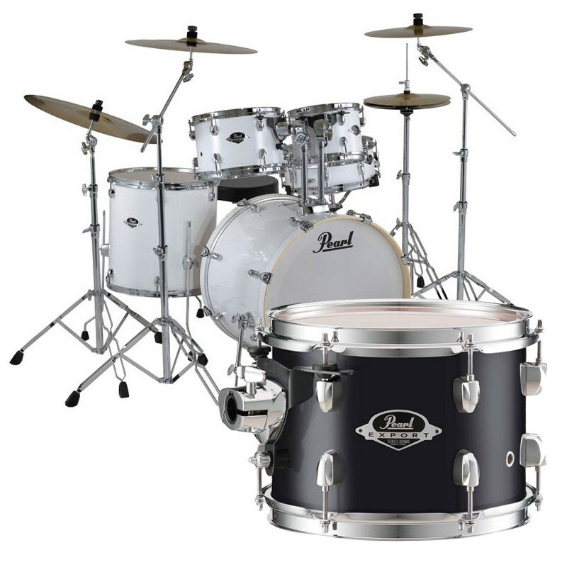 Pearl EXPORT EXX Standard Хդɥե륻å Two Crash Cymbal Version - Jet Black [EXX725S/C-2CSNN #31]ڤʡ