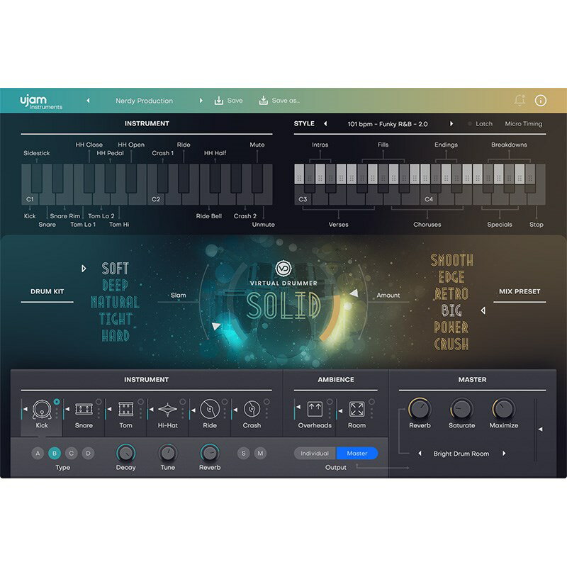 UJAM Virtual Drummer SOLID 2(IC[i)(s)