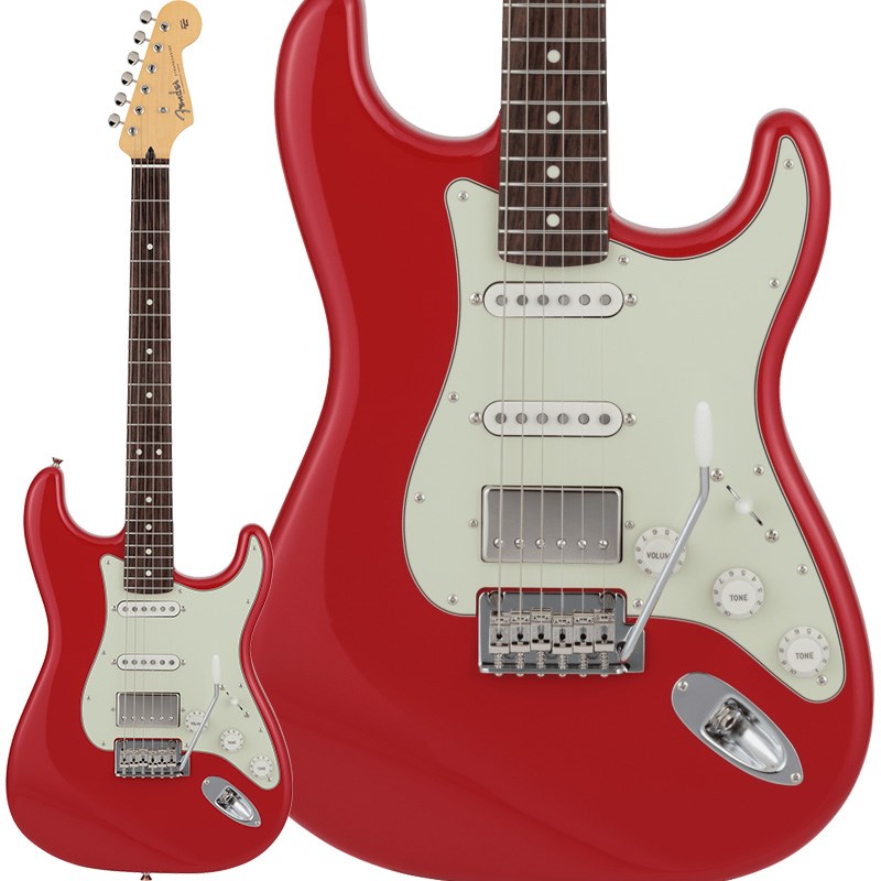 Fender Made in Japan 2024 Collection Hybrid II Stratocaster HSS (Modena Red/Rosewood)