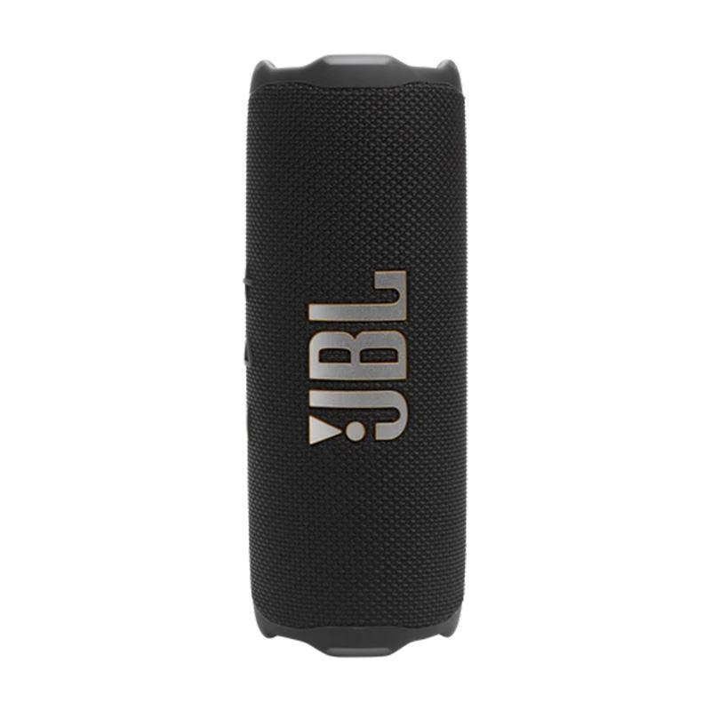 楽器種別：新品JBL/新品 商品一覧＞＞レコーディング【10，000円〜25，000円】 商品一覧＞＞モニタースピーカー/モニタースピーカー/JBL 商品一覧＞＞パワーレックは、専門スタッフに気軽に相談できる渋谷発のDTM・レコーディング機材専門フロアです。JBL Flip 7 Black (ブラック)(ジェイビーエル)(スピーカー)(マルチスピーカー接続)(IP68防水防塵)(ロスレスオーディオ)(FLIP7BLK)【国内正規品・1年保証】商品説明【製品の特長】手のひらに収まる、人生のサウンドトラック。JBL FLIP 7は、いつでもどこでも比類のないJBLサウンドを提供します。音楽そのものがそうであるように、音楽の聴き方にも境界線はありません。ビーチパーティーで盛り上がるときも、庭やお風呂でゆったりくつろ ぐときも、ロマンチックな夜のムードを演出するときでも、FLIP 7はあらゆるシチュエーションに合わせて豊かな時間を生み出してくれます。独創的な新技術 AI Sound Boostにより、JBLのシグネチャーサウンドがこれまでになく強力で比類のないものへと進化しました。その結果、JBL FLIP7は、コンパクトな筐体からは信じられないほどのパワフルかつ心躍るサウンドを実現しています。また、FLIP 7の特長はそのデザインとパワフルさだけではありません。FLIP 7は業界トップクラスのIP68防水・防塵性能を誇り、最高品質のサウンドを提供しながらあらゆる環境で使用可能です。さらに、新しいPlaytime Boost機能により最大16時間の再生時間を実現。お気に入りの音楽をノンストップで楽しみ尽くしましょう。JBLの高品質サウンドをもっと幅広く広範囲で楽しみたいと思ったら、もちろんそれも可能です。他のAuracast対応のJBLスピーカーに接続することで、同じプレイリストをより広範囲（かつ大人数）で共有できます。サイクリング仲間と一緒に郊外を駆け巡ったり、ホームパーティーのエリアを別室まで拡大したりと、自由自在にサウンドをお楽しみください。JBL FLIP 7は普通のポータブルスピーカーとは一味違い、コンパクトながら強力な存在感を放つ、最強のスピーカーです。●AI Sound Boost搭載で迫力満点のJBLプロ・サウンド低域用のアンプを強化してスケール感を向上させると同時にツイーターもアップグレードしました。その結果、最大音量でもパワフルでクリアな低音を実現するだけでなく、新開発のドーム型ツイーターを加えた合理的な設計により、鮮明な高音を実現しつつサウンド全体での説得力が増しています。 さらに、独自の新技術AI Sound Boostを搭載したことにより、音楽信号をリアルタイムで解析し、歪みを抑えてFLIPシリーズ史上最高の音響性能を実現できるようになりました。まさに、FLIP 7の一台一台にJBLのサウンドエンジニアが宿っているようなものです。 そのため、従来のポータビリティはそのままに、より高品質でオールラウンドなサウンドを提供できるようになりました。 これまでと同じサイズ感で、これまでよりパンチの効いたサウンドを。●最大14+2時間の再生時間1回の充電で最大14時間再生可能。最高のムードをノンストップで継続します。パーティーをもう少しだけ楽しみたかったり大切な人との時間をあと少しだけ延長したいような時でもご心配なく。Playtime Boostでさらに最大2時間再生時間を延長できます。●Auracastによるマルチスピーカー接続仲間たちと同じグルーヴを共有したいと思ったことはありませんか？ もちろんそれも可能です。Auracast搭載で、2台のFlip 7を簡単にステレオペアリング。さらに複数のAuracast対応JBLスピーカーと接続することで、より広いサウンドステージを実現し、より広いエリアで同時に音楽を再生することが可能です。●IP68準拠の高い防水・防塵性能JBL Flip 7はできる限りどんな環境であろうと使用し続けられるように設計されています。業界トップクラス・IP68*準拠の防水防塵設計に加えて、1メートルの高さからコンクリートの床に落としても問題ないように衝撃への耐性も強化*しています。とはいえ、友達に見せびらかすためにスピーカーを放り投げて回るようなことはしないでくださいね。それより、パーティーを思いっきり楽しみましょう！ *深さ最大1.5メートルの真水に最大30分間水没させた実験条件に基づく。 *1mの高さからの落下試験を実施・通過。落下による無破損・無故障を保証するものではなく、落下による破損・故障は保証の対象外となります。●ロスレスオーディオ再生ロスレスで、音楽がさらに高品質に。より深い楽しみを知っている音楽ファンのために、USB Type-Cポートを介してラップトップやその他のオーディオデバイスにプラグインすることで、ロスレスオーディオ再生*を可能にしました。 *デバイス側でPCMにデコードのち再生。24bit/48kHzまで。 再生デバイス(USB-C端子搭載のiPhone/Android/Windows PC/MAC)にUSBケーブルを接続し、FLIP7の「PLAY」ボタンを長押ししている最中にUSBケーブルをつなぐと、自動的にUSBオーディオモードに入ります。USBケーブルは1.2m 以下のUSB 2.0ケーブルを別途ご用意ください。●環境に配慮したサステナブルな筐体とパッケージJBL Flip 7は、スピーカーグリルに77%の再生プラスチックと100%の再生ファブリックを使用しています。また、パッケージはFSC認証紙を使用し、環境負荷の低いソイインクで印刷されています。●PushLockシステムでアクセサリー交換可能カラビナも、ストラップも、片手1つで楽々切り替え。新しいPushlockシステムでアクセサリーが交換可能になり、お手軽にサウンドを持ち運べるようになりました。着脱はボタンを押すだけ。ストラップとカラビナははじめから同梱されています。●JBL PortableアプリJBL Portableアプリを使用すればJBL FLIP 7 のカスタマイズやFWアップデートが可能。その時その時の気分に合う最高のサウンドを、いつでも最新の状態で楽しむことができます。【製品の仕様】仕様一覧S/N比80 dB出力 (W)25 W RMS for woofer， 10 W RMS for tweeterオーディオ仕様周波数特性60 Hz - 20k Hzスピーカードライバー45 x 80 mm woofer/1.75 x 3 ， 16 mm tweeter/ 0.6サイズ寸法（幅×高さ×奥行き）（cm）18.3 x 7.0 x 7.2寸法（幅×高さ×奥行き）（in）7.2 x 2.7 x 2.8本体重量(kg)0.826本体重量(lbs)1.82コントロール及び接続仕様Bluetooth プロファイルA2DP 1.4， AVRCP 1.6Bluetooth 送信周波数範囲(GHz)2.4 - 2.483Bluetooth送信機の変調GFSK， π/4 DQPSK， 8DPSKBluetoothトランスミッター電源? 14 dBm (EIRP)Bluetooth バージョン5.4バッテリー充電時間(hrs)2.5最大動作温度45°CバッテリータイプLi-ion polymer 17.28 Wh最大再生時間14特徴IPX定格IP68Wireless有防水対応有iOS / Android対応のモバイルアプリ有Auracast対応有Bluetooth有■同梱物JBL Flip 7 x 1カラビナ x 1ショートストラップ x 1クイックスタートガイド x 1保証書/安全シート x 1*充電用USBケーブルは同梱されません。※ご購入いただいた製品を長く安心してご利用いただくため、 JBL国内サイトでの製品登録（無料）をおすすめしています。※詳細な製品仕様はメーカーサイトをご確認お願い致します。※ご使用前にご利用環境や動作状況などを予めご確認の上、ご購入をお願い致します。※商品の仕様、価格並びに付属品などは予告なく変更することがあります。#ジェービーエル #ジェイビーエルイケベカテゴリ_レコーディング_モニタースピーカー_モニタースピーカー_JBL_新品 SW_JBL_新品 JAN:4968929223527 登録日:2026/06/10 モニタースピーカー スタジオモニター