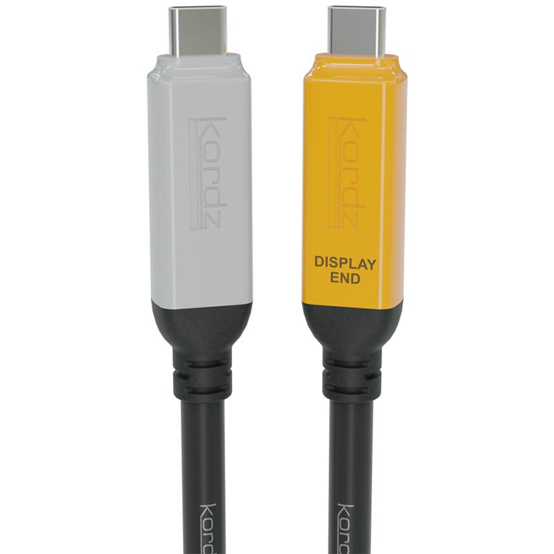 Kordz PRO 10Gbps 60W Active Optical USB-C Cable 7.5m (コーズ)(USBケーブル)(4K60FPS)(60W)(10Gbps)(USB3.2 Gen2)(K2855G-0750-CH)