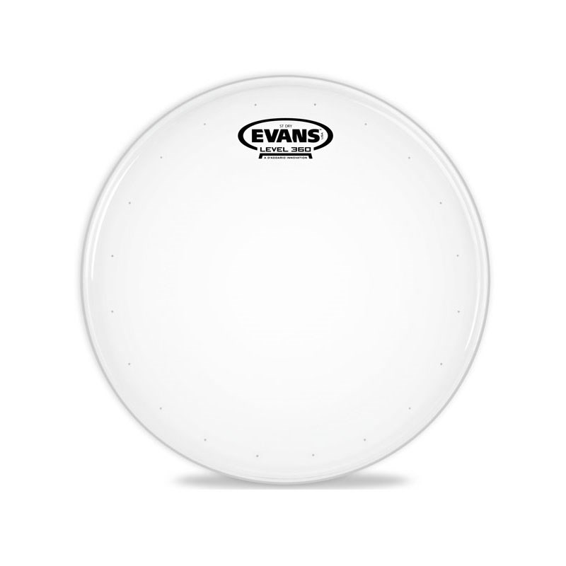 楽器種別：新品EVANS/スネア用／Batter 商品一覧＞＞EVANS/新品 商品一覧＞＞ドラム【〜5，000円】 商品一覧＞＞ドラムヘッド/スネア用/EVANS 商品一覧＞＞安心してお買い物頂けるよう、スネアもシンバルも丁寧梱包でお届けします！EVANS B14STD [ST Dry 14]【2ply ， 7.5mil + 7.5mil】商品説明☆斬新なアイディアとコンピューター制御によって生み出される均一性の高いドラムヘッドメーカーです。☆フィニッシュ：コーテッド+ピンホール加工厚み：two-ply ， 7.5mil + 7.5milサイズ：14インチ7.5milフィルム2プライのSTシリーズは、高い耐久性がありながら、爪先で弾いたほんのわずかなタッチにも反応する驚きのレスポンスと、フルボリュームのリムショット・サウンドまで気持ちよく表現する、非常にレンジの広いヘッドです。「Dry」モデルには、エッジ周囲に小さなベントホールが空いていて、音を引き締めよりタイトなサウンドが得られます。イケベカテゴリ_ドラム_ドラムヘッド_スネア用_EVANS_スネア用／Batter_新品 SW_EVANS_新品 JAN:0019954503109 登録日:2009/09/29 ドラムヘッド スネア用 エヴァンス エバンス