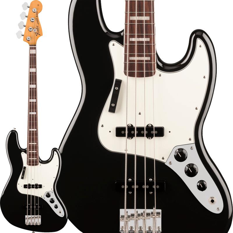 楽器種別：新品Fender MEX/Vintera 商品一覧＞＞Fender MEX/新品 商品一覧＞＞ベース【135，000円〜265，000円】 商品一覧＞＞エレキベース/JBタイプ/Fender MEX 商品一覧＞＞当店のベースは、出荷前に専門スタッフが検品・調整しているので安心です！Fender MEX Vintera III Early '70s Jazz Bass (Black/Rosewood)商品説明Vintera IIIシリーズは、50年代、60年代、70年代の象徴的なFenderギターのルックス、フィール、そしてトーンを忠実に再現した、細部までこだわったヴィンテージ復刻モデルをラインナップしていますVintera III Early '70s Jazz Bassは、アルダーボディにメイプルまたはローズウッド指板のメイプルネックを組み合わせ、パンチとクリアな明瞭度を備えた、紛れもないフェンダーサウンドを生み出します。オーセンティックな70年代初期のCシェイプネックは、7.25インチラジアスのバインディングとブロックインレイを施したメイプルまたはローズウッド指板に、そしてヴィンテージトールフレットを備えていますサウンドの要となるピックアップには、丁寧に作り込まれた70年代初期仕様のヴィンテージスタイルシングルコイルを2基搭載し、Fenderサウンドを確立した粒立ちの良いパンチのあるウッディなトーンを余すことなく表現します。その他、堅牢なイントネーションと優れたサスティンを実現するヴィンテージスタイルの4サドルブリッジ、高いチューニング精度を実現するヴィンテージスタイルチューニングマシンを備えています。Vintera IIIに注ぎ込められた細部のすべてがFenderの歴史を語り、本格的なヴィンテージスピリットと伝説的なサウンドを提供します。※画像はサンプルです。製品の特性上、木目・色合いは1本1本異なります。商品詳細Body Material: AlderBody Finish: Gloss PolyesterNeck: Maple， Early '70s CNeck Finish: Gloss UrethaneFingerboard: 1-Piece Maple Neck or Round-Laminated Rosewood， 7.25inch (184.1 mm)Frets: 20， Vintage TallPosition Inlays: Black Block (1-Piece Maple Neck)， Vintage White Pearloid Blocks (Round-Laminated Rosewood)Nut (Material/Width): Bone， 1.5inch (38.1 mm)Tuning Machines: Vintage-Style Open-BackScale Length: 34inch (864 mm)Bridge: 4-Saddle Vintage-Style with Threaded Steel SaddlesPickguard: 3-Ply Parchment (306， 309)， 4-Ply Tortoiseshell (300)Pickups: Vintage-Style Early '70s Single-Coil Jazz Bass (Bridge)， Vintage-Style Early '70s Single-Coil Jazz Bass (Middle)Pickup Switching: NoneControls: Volume 1. (Middle Pickup)， Volume 2. (Bridge Pickup)， ToneControl Knobs: Black PlasticHardware Finish: Nickel/ChromeStrings: Fender USA 7250M Nickel Plated Steel (.045-.105 Gauges)， PN 0737250406Deluxe Gig Bag付属イケベカテゴリ_ベース_エレキベース_JBタイプ_Fender MEX_Vintera_新品 SW_Fender MEX_新品 JAN:0885978960798 登録日:2026/04/13 エレキベース フェンダー ふぇんだー フェンダーメキシコ フェンダーMEX