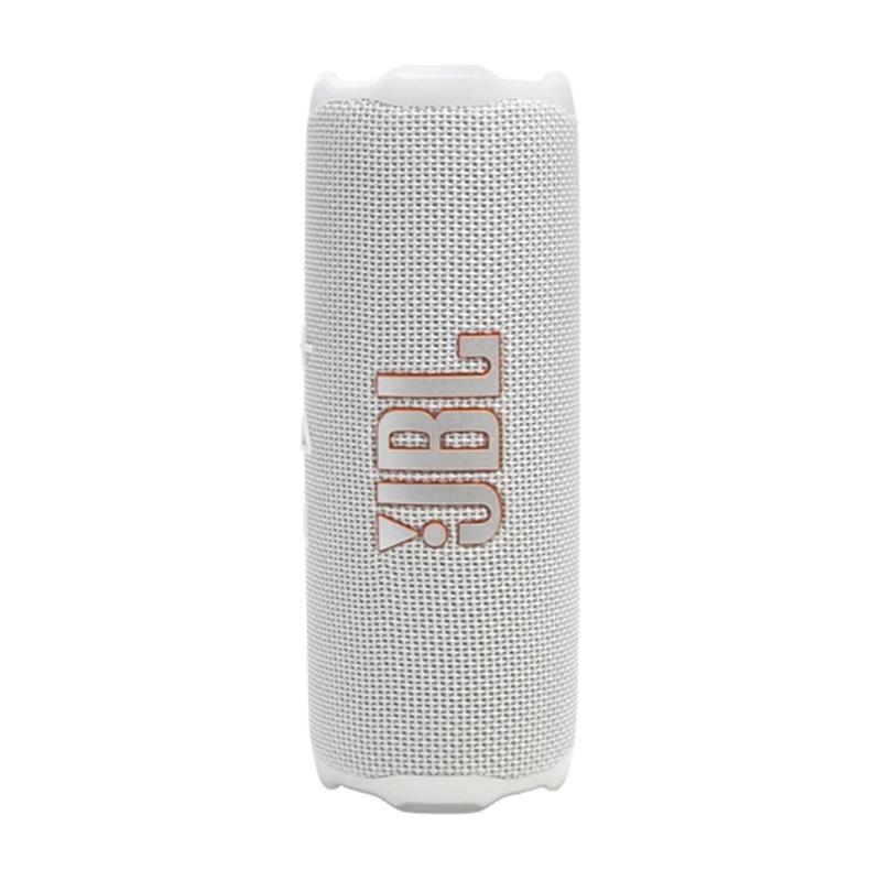 楽器種別：新品JBL/新品 商品一覧＞＞レコーディング【10，000円〜25，000円】 商品一覧＞＞モニタースピーカー/モニタースピーカー/JBL 商品一覧＞＞パワーレックは、専門スタッフに気軽に相談できる渋谷発のDTM・レコーディング機材専門フロアです。JBL Flip 7 White (ホワイト)(ジェイビーエル)(スピーカー)(マルチスピーカー接続)(IP68防水防塵)(ロスレスオーディオ)(FLIP7WHT)【国内正規品・1年保証】商品説明【製品の特長】手のひらに収まる、人生のサウンドトラック。JBL FLIP 7は、いつでもどこでも比類のないJBLサウンドを提供します。音楽そのものがそうであるように、音楽の聴き方にも境界線はありません。ビーチパーティーで盛り上がるときも、庭やお風呂でゆったりくつろ ぐときも、ロマンチックな夜のムードを演出するときでも、FLIP 7はあらゆるシチュエーションに合わせて豊かな時間を生み出してくれます。独創的な新技術 AI Sound Boostにより、JBLのシグネチャーサウンドがこれまでになく強力で比類のないものへと進化しました。その結果、JBL FLIP7は、コンパクトな筐体からは信じられないほどのパワフルかつ心躍るサウンドを実現しています。また、FLIP 7の特長はそのデザインとパワフルさだけではありません。FLIP 7は業界トップクラスのIP68防水・防塵性能を誇り、最高品質のサウンドを提供しながらあらゆる環境で使用可能です。さらに、新しいPlaytime Boost機能により最大16時間の再生時間を実現。お気に入りの音楽をノンストップで楽しみ尽くしましょう。JBLの高品質サウンドをもっと幅広く広範囲で楽しみたいと思ったら、もちろんそれも可能です。他のAuracast対応のJBLスピーカーに接続することで、同じプレイリストをより広範囲（かつ大人数）で共有できます。サイクリング仲間と一緒に郊外を駆け巡ったり、ホームパーティーのエリアを別室まで拡大したりと、自由自在にサウンドをお楽しみください。JBL FLIP 7は普通のポータブルスピーカーとは一味違い、コンパクトながら強力な存在感を放つ、最強のスピーカーです。●AI Sound Boost搭載で迫力満点のJBLプロ・サウンド低域用のアンプを強化してスケール感を向上させると同時にツイーターもアップグレードしました。その結果、最大音量でもパワフルでクリアな低音を実現するだけでなく、新開発のドーム型ツイーターを加えた合理的な設計により、鮮明な高音を実現しつつサウンド全体での説得力が増しています。 さらに、独自の新技術AI Sound Boostを搭載したことにより、音楽信号をリアルタイムで解析し、歪みを抑えてFLIPシリーズ史上最高の音響性能を実現できるようになりました。まさに、FLIP 7の一台一台にJBLのサウンドエンジニアが宿っているようなものです。 そのため、従来のポータビリティはそのままに、より高品質でオールラウンドなサウンドを提供できるようになりました。 これまでと同じサイズ感で、これまでよりパンチの効いたサウンドを。●最大14+2時間の再生時間1回の充電で最大14時間再生可能。最高のムードをノンストップで継続します。パーティーをもう少しだけ楽しみたかったり大切な人との時間をあと少しだけ延長したいような時でもご心配なく。Playtime Boostでさらに最大2時間再生時間を延長できます。●Auracastによるマルチスピーカー接続仲間たちと同じグルーヴを共有したいと思ったことはありませんか？ もちろんそれも可能です。Auracast搭載で、2台のFlip 7を簡単にステレオペアリング。さらに複数のAuracast対応JBLスピーカーと接続することで、より広いサウンドステージを実現し、より広いエリアで同時に音楽を再生することが可能です。●IP68準拠の高い防水・防塵性能JBL Flip 7はできる限りどんな環境であろうと使用し続けられるように設計されています。業界トップクラス・IP68*準拠の防水防塵設計に加えて、1メートルの高さからコンクリートの床に落としても問題ないように衝撃への耐性も強化*しています。とはいえ、友達に見せびらかすためにスピーカーを放り投げて回るようなことはしないでくださいね。それより、パーティーを思いっきり楽しみましょう！ *深さ最大1.5メートルの真水に最大30分間水没させた実験条件に基づく。 *1mの高さからの落下試験を実施・通過。落下による無破損・無故障を保証するものではなく、落下による破損・故障は保証の対象外となります。●ロスレスオーディオ再生ロスレスで、音楽がさらに高品質に。より深い楽しみを知っている音楽ファンのために、USB Type-Cポートを介してラップトップやその他のオーディオデバイスにプラグインすることで、ロスレスオーディオ再生*を可能にしました。 *デバイス側でPCMにデコードのち再生。24bit/48kHzまで。 再生デバイス(USB-C端子搭載のiPhone/Android/Windows PC/MAC)にUSBケーブルを接続し、FLIP7の「PLAY」ボタンを長押ししている最中にUSBケーブルをつなぐと、自動的にUSBオーディオモードに入ります。USBケーブルは1.2m 以下のUSB 2.0ケーブルを別途ご用意ください。●環境に配慮したサステナブルな筐体とパッケージJBL Flip 7は、スピーカーグリルに77%の再生プラスチックと100%の再生ファブリックを使用しています。また、パッケージはFSC認証紙を使用し、環境負荷の低いソイインクで印刷されています。●PushLockシステムでアクセサリー交換可能カラビナも、ストラップも、片手1つで楽々切り替え。新しいPushlockシステムでアクセサリーが交換可能になり、お手軽にサウンドを持ち運べるようになりました。着脱はボタンを押すだけ。ストラップとカラビナははじめから同梱されています。●JBL PortableアプリJBL Portableアプリを使用すればJBL FLIP 7 のカスタマイズやFWアップデートが可能。その時その時の気分に合う最高のサウンドを、いつでも最新の状態で楽しむことができます。【製品の仕様】仕様一覧S/N比80 dB出力 (W)25 W RMS for woofer， 10 W RMS for tweeterオーディオ仕様周波数特性60 Hz - 20k Hzスピーカードライバー45 x 80 mm woofer/1.75 x 3 ， 16 mm tweeter/ 0.6サイズ寸法（幅×高さ×奥行き）（cm）18.3 x 7.0 x 7.2寸法（幅×高さ×奥行き）（in）7.2 x 2.7 x 2.8本体重量(kg)0.826本体重量(lbs)1.82コントロール及び接続仕様Bluetooth プロファイルA2DP 1.4， AVRCP 1.6Bluetooth 送信周波数範囲(GHz)2.4 - 2.483Bluetooth送信機の変調GFSK， π/4 DQPSK， 8DPSKBluetoothトランスミッター電源? 14 dBm (EIRP)Bluetooth バージョン5.4バッテリー充電時間(hrs)2.5最大動作温度45°CバッテリータイプLi-ion polymer 17.28 Wh最大再生時間14特徴IPX定格IP68Wireless有防水対応有iOS / Android対応のモバイルアプリ有Auracast対応有Bluetooth有■同梱物JBL Flip 7 x 1カラビナ x 1ショートストラップ x 1クイックスタートガイド x 1保証書/安全シート x 1*充電用USBケーブルは同梱されません。※ご購入いただいた製品を長く安心してご利用いただくため、 JBL国内サイトでの製品登録（無料）をおすすめしています。※詳細な製品仕様はメーカーサイトをご確認お願い致します。※ご使用前にご利用環境や動作状況などを予めご確認の上、ご購入をお願い致します。※商品の仕様、価格並びに付属品などは予告なく変更することがあります。#ジェービーエル #ジェイビーエルイケベカテゴリ_レコーディング_モニタースピーカー_モニタースピーカー_JBL_新品 SW_JBL_新品 JAN:4968929223558 登録日:2026/06/10 モニタースピーカー スタジオモニター