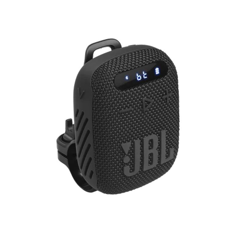 楽器種別：新品JBL/新品 商品一覧＞＞レコーディング【5，000円〜15，000円】 商品一覧＞＞モニタースピーカー/モニタースピーカー/JBL 商品一覧＞＞パワーレックは、専門スタッフに気軽に相談できる渋谷発のDTM・レコーディング機材専門フロアです。JBL Wind 3 (ジェイビーエル)(スピーカー)(ハンドルマウントキット付属)(Bluetooth)(SD)(FMラジオ)(WIND3JN)【国内正規品・1年保証】商品説明【製品の特長】●付属のハンドル・マウントキット自転車のハンドル用に特別に設計されたマウントキットを同梱しており、しっか りとホールドしながら、着脱も簡単に行えるようになっています。●2つの異なるEQモード屋外で音声を聞き取りやすい「Sport」モードと、屋内でよりバランスの良い音質を楽しめる「Bass」モードの2つを用意しています。 *運転中、安全に必要な音又は声が聞こえない状態になるまで音量を上げないようご注意ください。●Bluetooth、FM/ワイドFM、SDカードなど複数の再生ソースに対応スマートフォンやタブレット、その他のBluetooth対応のデバイスから音楽をワイヤレスで楽しむことが出来ます。また、お好みの音楽をSDカードに入れて再生したりAUXで外部機器とアナログ接続することも可能です。さらにFM/ワイドFMにも対応しているため、スマートフォンなしでも音声を楽しむことが出来ます。●IP67防水・防塵仕様どこにでも思いのままにスピーカーを持ち出してお楽しみください。【製品の仕様】仕様一覧ドライバー：43x47mm出力：5W RMS周波数特性：110Hz-20kHzS/N比：85dB以上バッテリー容量：1050mAhバッテリー充電時間：2.5時間（5V=1A）音楽再生時間：最大5時間（音量と再生するソースにより異なります）Bluetooth(R)バージョン：5.0Bluetooth(R)プロファイル：A2DP 1.3、AVRCP 1.6、HFP 1.7FMチューニング範囲76.1 - 94.9 MHz■同梱物JBL WIND3 x1ハンドル・マウントキット x1USB Type-Cケーブル x1取扱説明書/クイックスタートガイド x1安全シート x1保証書 x1※ご購入いただいた製品を長く安心してご利用いただくため、 JBL国内サイトでの製品登録（無料）をおすすめしています。※詳細な製品仕様はメーカーサイトをご確認お願い致します。※ご使用前にご利用環境や動作状況などを予めご確認の上、ご購入をお願い致します。※商品の仕様、価格並びに付属品などは予告なく変更することがあります。#ジェービーエル #ジェイビーエルイケベカテゴリ_レコーディング_モニタースピーカー_モニタースピーカー_JBL_新品 SW_JBL_新品 JAN:4968929217229 登録日:2026/06/10 モニタースピーカー スタジオモニター