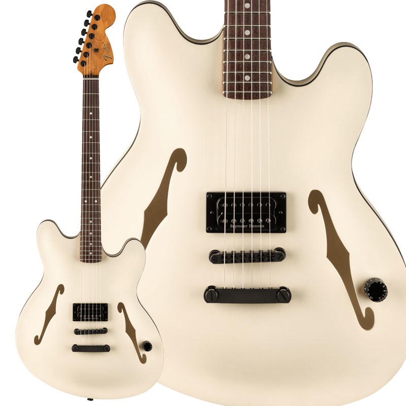 Fender Tom DeLonge Starcaster@(Satin Olympic White/Rosewood)