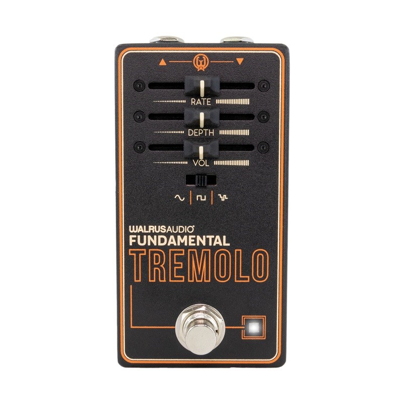 楽器種別：新品WALRUS AUDIO/新品 商品一覧＞＞エフェクター【10，000円〜30，000円】 商品一覧＞＞ギター用エフェクター/モジュレーション系/トレモロ・ヴィブラート/WALRUS AUDIO 商品一覧＞＞安心してお買い物頂けるよう、コンパクトもマルチも丁寧梱包でお届けします！WALRUS AUDIO Fundamental Tremolo WAL-FUN/TRE（ウォルラスオーディオ）トレモロ商品説明WALRUS AUDIO Fundamental SeriesFundamentalシリーズはプロフェッショナルプレイヤーの求めるサウンドクオリティを満たしながらも、3つのスライダーとモード切り替え用3-wayスイッチを装備し、ペダル初心者にも易しいシンプルなコントロール設計でコストパフォーマンスに優れたモデル。バンドリハーサルからアリーナクラスのライブまで幅広くカバーする8モデルをラインアップ。Fundamentalシリーズはすべてのモデルをアメリカ・オクラホマ州のWalrus Audio本社でデザイン・製造しており、決して妥協は許しません。 -Fundamental Tremolo-象徴的で豊かな動きを与える最高の光学式トレモロ。3つの波形の中から選択し、上品で落ち着いたサウンドから調子はずれなワイルドでクレイジーなサウンドまで作り出せます。イケベカテゴリ_エフェクター_ギター用エフェクター_モジュレーション系_トレモロ・ヴィブラート_WALRUS AUDIO_新品 SW_WALRUS AUDIO_新品 JAN:0810424034952 登録日:2023/04/18 エフェクター コンパクトエフェクター ストンプボックス ウォルラスオーディオ ウォルラス