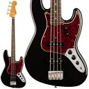 楽器種別：新品エレキベース/Fender MEX 商品一覧＞＞エレキベース/Fender MEX/Vintera 商品一覧＞＞エレキベース【110，000円〜210，000円】 商品一覧＞＞当店のベースは、出荷前に専門スタッフが検品・調整しているので安心です！Fender MEX Vintera II 60s Jazz Bass (Black/Rosewood)商品説明Vintera(R) II 60s Jazz Bass(R)は、60年代のタイムレスなサウンドを現代に蘇らせ、フェンダーならではのアイコニックなルックス、インスピレーション、比類ないトーンを提供します。Vintera(R) II 60s Jazz Bass(R)は、アルダーボディにローズウッド指板のメイプルネックを採用し、パンチと透明感に溢れたクラシックなフェンダートーンを実現します。60年代初期のCシェイプネックは、直感的で魅力的なプレイアビリティを提供する60年代モデルのネックプロファイルをベースに設計されており、7.25インチラジアス指板とヴィンテージトールフレットにより、大胆なベンディングや繊細なビブラートが可能で、ヴィンテージの快適さが得られます。ヴィンテージスタイルの60年代初期のシングルコイルピックアップは、温かでダイナミック、パワフルなフェンダーサウンドを提供します。ヴィンテージスタイルの4サドル式ブリッジとチューニングマシンは、クラシックなルックスに加え、イントネーションとチューニングの安定性を向上させます。Vintera(R) II 60s Jazz Bass(R)のクラシックなヴィンテージフィールと比類なきフェンダーサウンドで、あなたにしかできない、新たな音楽の歴史を刻み始めましょう。商品詳細Body Material: AlderBody Finish: Gloss PolyesterNeck: Maple， Early ‘60s CNeck Finish: Gloss UrethaneFingerboard: Slab Rosewood， 7.25 (184.1 mm)Frets: 20， Vintage TallPosition Inlays: White Dot (Slab Rosewood)Nut (Material/Width): Synthetic Bone， 1.5 (38.1 mm)Tuning Machines: Vintage-Style Open-BackScale Length: 34 (86.36 cm)Bridge: 4-Saddle Vintage-Style with Threaded Steel SaddlesPickguard: 3-Ply Mint Green (302， 340)， 4-Ply Tortoiseshell (306)Pickups: Vintage-Style ‘60s Single-Coil Jazz Bass(R) (Bridge)， Vintage-Style ‘60s Single-Coil JazzBass(R) (Middle)， (Neck)Controls: Volume 1. (Middle Pickup)， Volume 2. (Bridge Pickup)， ToneControl Knobs: Black PlasticHardware Finish: Nickel/ChromeStrings: Fender(R) USA 7250M Nickel Plated Steel (.045-.105 Gauges)， PN 0737250406Case/Gig Bag: Included: Deluxe Gig Bagイケベカテゴリ_ベース_エレキベース_Fender MEX_Vintera_新品 JAN:0717669920395 登録日:2023/09/19 エレキベース フェンダー ふぇんだー フェンダーメキシコ フェンダーMEX