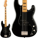 楽器種別：新品エレキベース/Squier by Fender 商品一覧＞＞エレキベース【35，000円〜75，000円】 商品一覧＞＞当店のベースは、出荷前に専門スタッフが検品・調整しているので安心です！Squier by Fender Classic Vibe '70s Precision Bass Maple Fingerboard (Black)商品説明Classic Vibe ‘70s Precision Bassは、70年代のPrecision Bassの進化を讃えるモデルです。フェンダーが開発したアルニコスプリットコイルピックアップを搭載し、オーセンティックなPrecision Bassトーンを奏でます。ナロートールフレットを装備した9.5インチラジアス指板のCネックシェイプ、ヴィンテージスタイルブリッジなど、本格的なPrecision Bassのプレイアビリティをお楽しみいただけます。ヘッドやネックは70年代のPrecision Bassにインスパイアされた仕上げとなっており、威厳と風格に満ちています。※画像はサンプルです。材質の特性上、木目/色合いは一本ごとに異なります。商品詳細BODY■Body Material: Nyatoh■Body Shape: Precision Bass■Body Finish:Gloss PolyurethaneELECTRONICS■Neck Pickup: Fender Designed Alnico Split Single-Coil■Controls: Master Volume， Master Tone■Configuration: Split Single CoilHARDWARE■Bridge: 4-Saddle Vintage-Style■Hardware Finish: Nickel■Tuning Machines: Vintage-Style■Pickguard: 3-Ply Black■Control Knobs: Knurled Flat-Top■Neck Plate: 4-Bolt SquierMISCELLANEOUS■Strings: Nickel Plated Steel (.045-.105 Gauges)NECK■Neck Material: Maple■Neck Binding: Black■Neck Finish: Tinted Gloss Urethane■Neck Shape: C Shape■Scale Length: 34 (86.36 cm)■Fingerboard Material: Maple■Fingerboard Radius: 9.5 (241 mm)■Number of Frets: 20■Fret Size: Narrow Tall■Nut Material: Bone■Nut Width: 1.685 (42.8 mm)■Position Inlays: Black Block■Truss Rod: Head Adjustソフトケース付属イケベカテゴリ_ベース_エレキベース_Squier by Fender_新品 JAN:0885978064649 登録日:2022/07/30 エレキベース スクワイアー スクワイヤー スクワイア スクワイヤー フェンダー